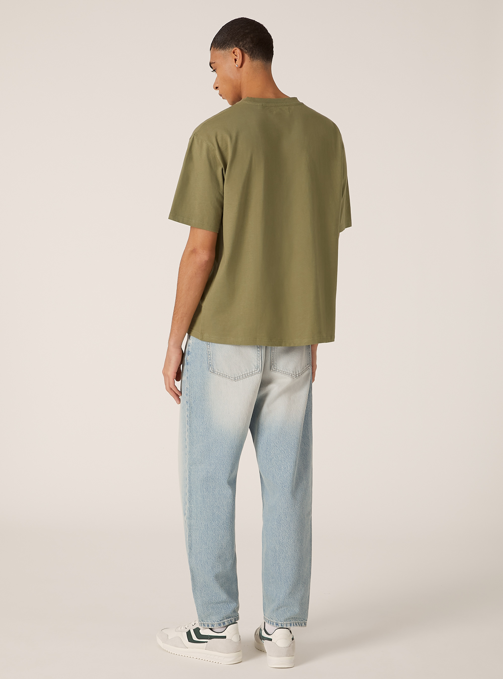 T-shirt coupe carr&eacute;e en coton, KY2 KAKY MEDIUM
