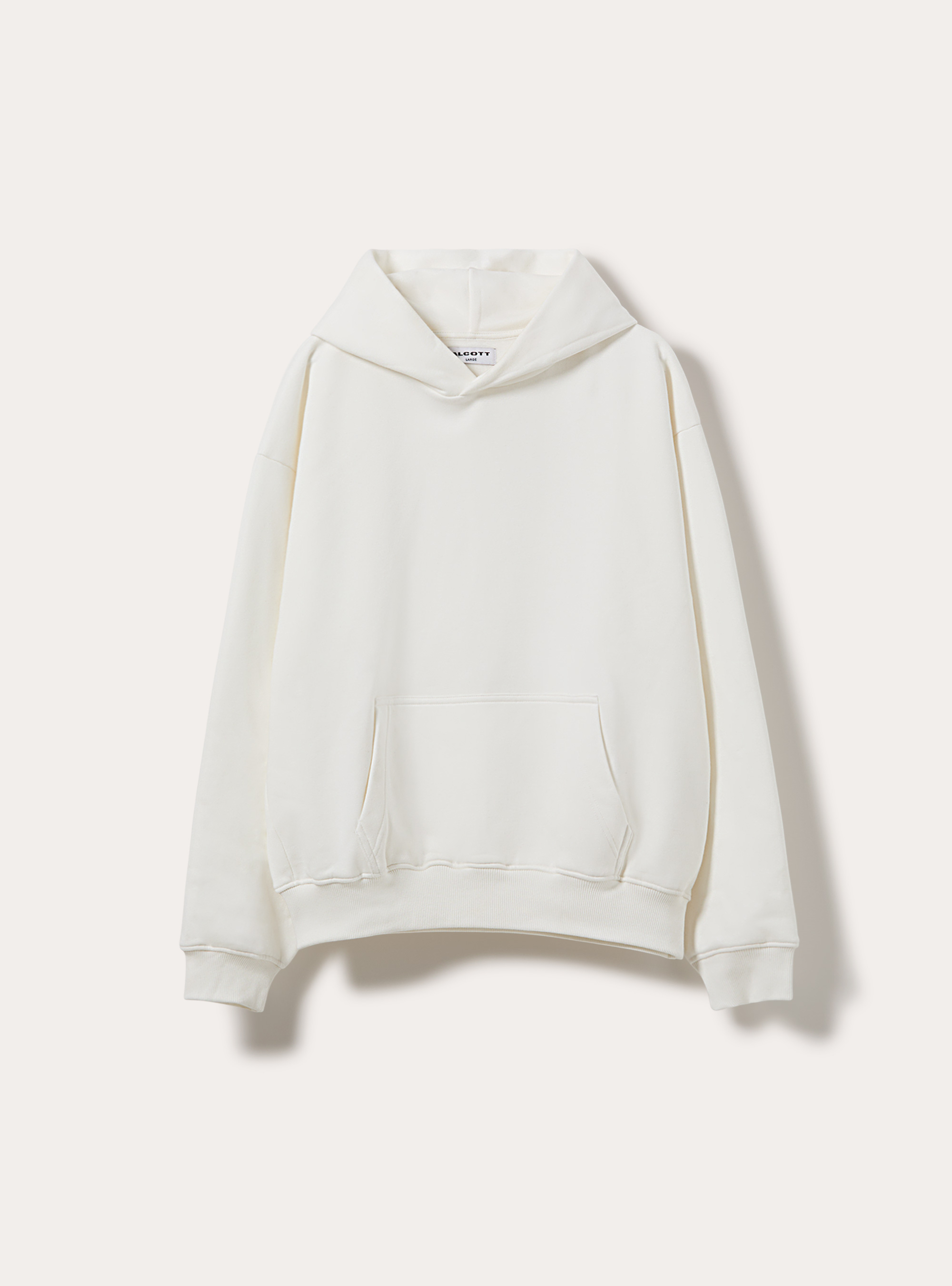 Boxy fit kapuzenpullover, WH2 WHITE
