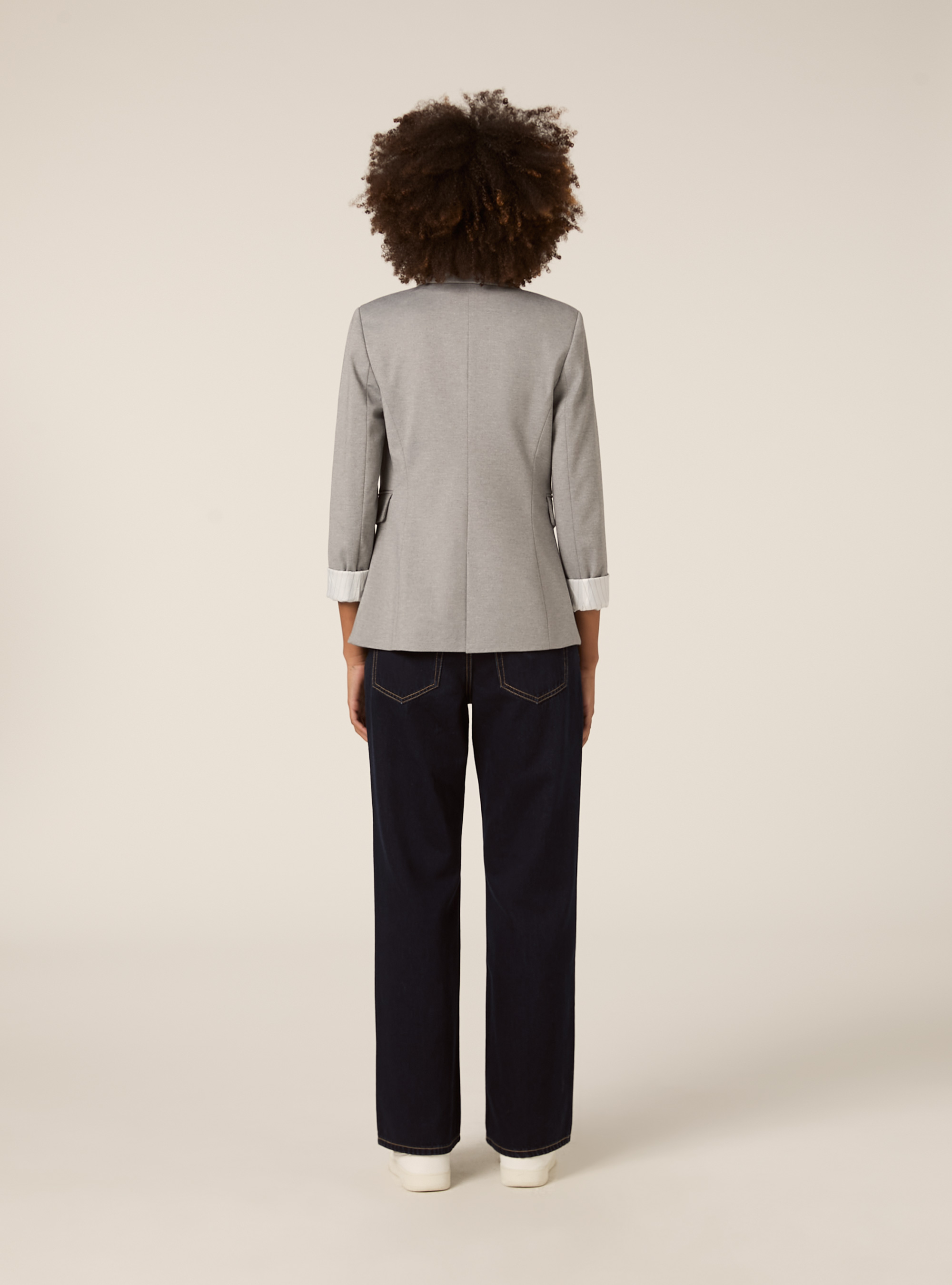 Blazer de jersey, MGY1 GREY MEL DARK