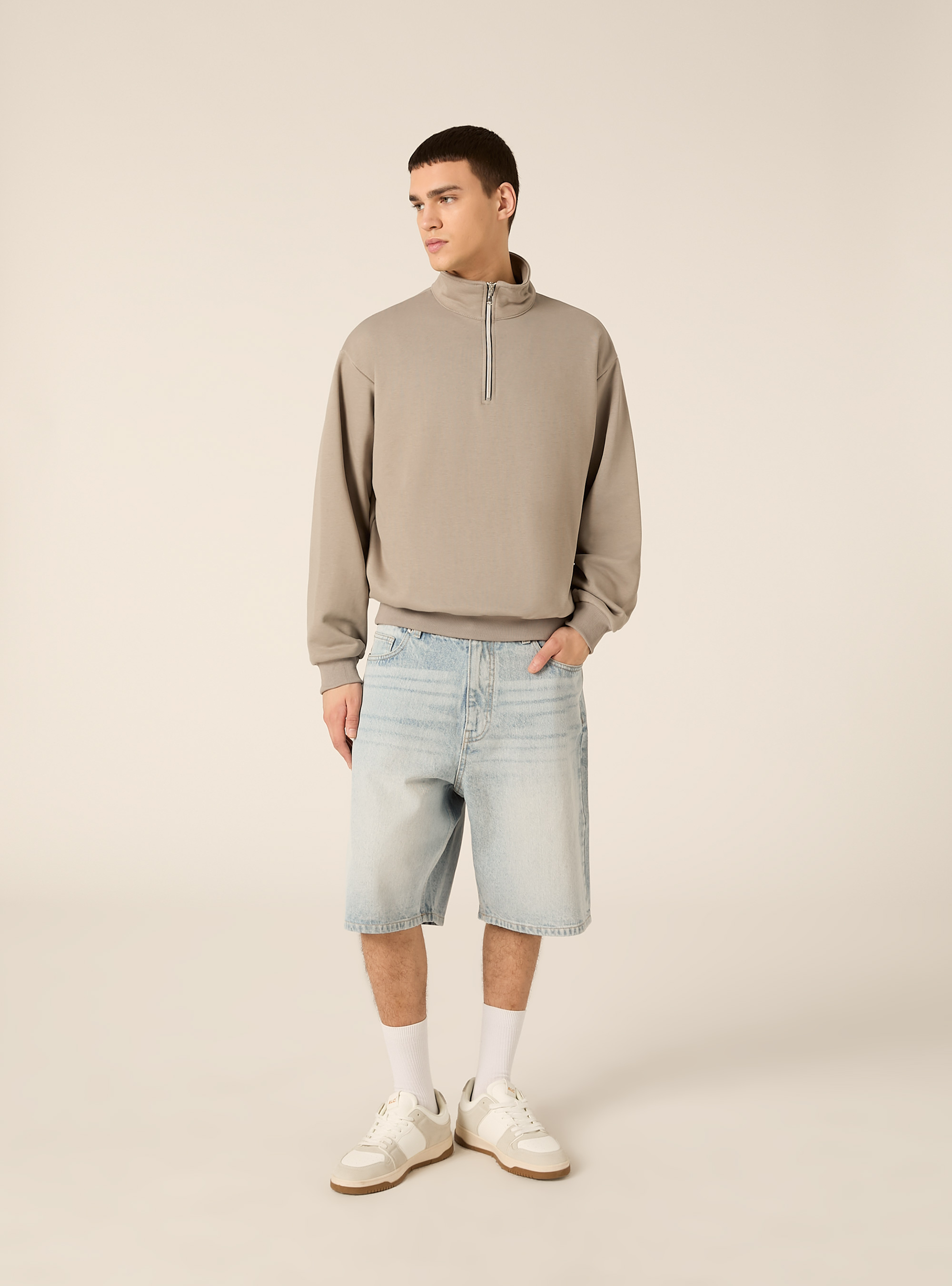 Box Fit Sweatshirt, GY2 GREY MEDIUM