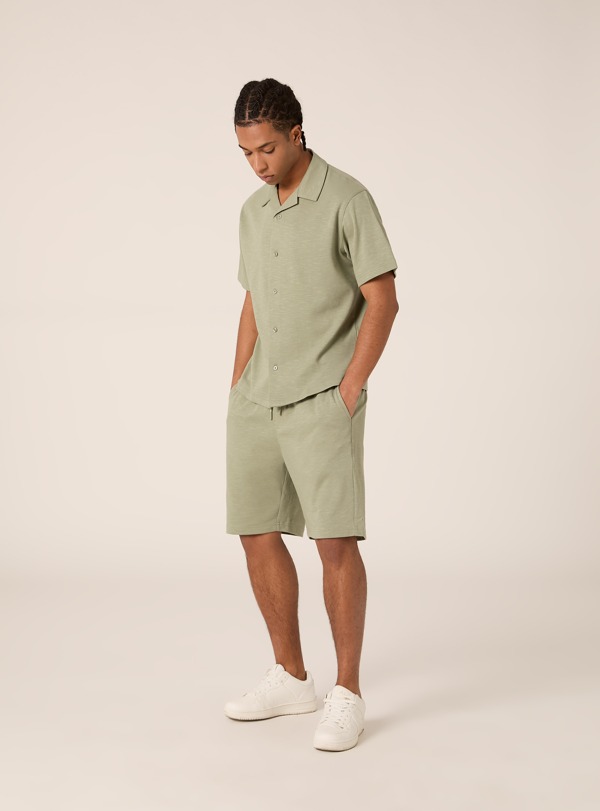 Short-sleeved jersey shirt, KY2 KAKY MEDIUM