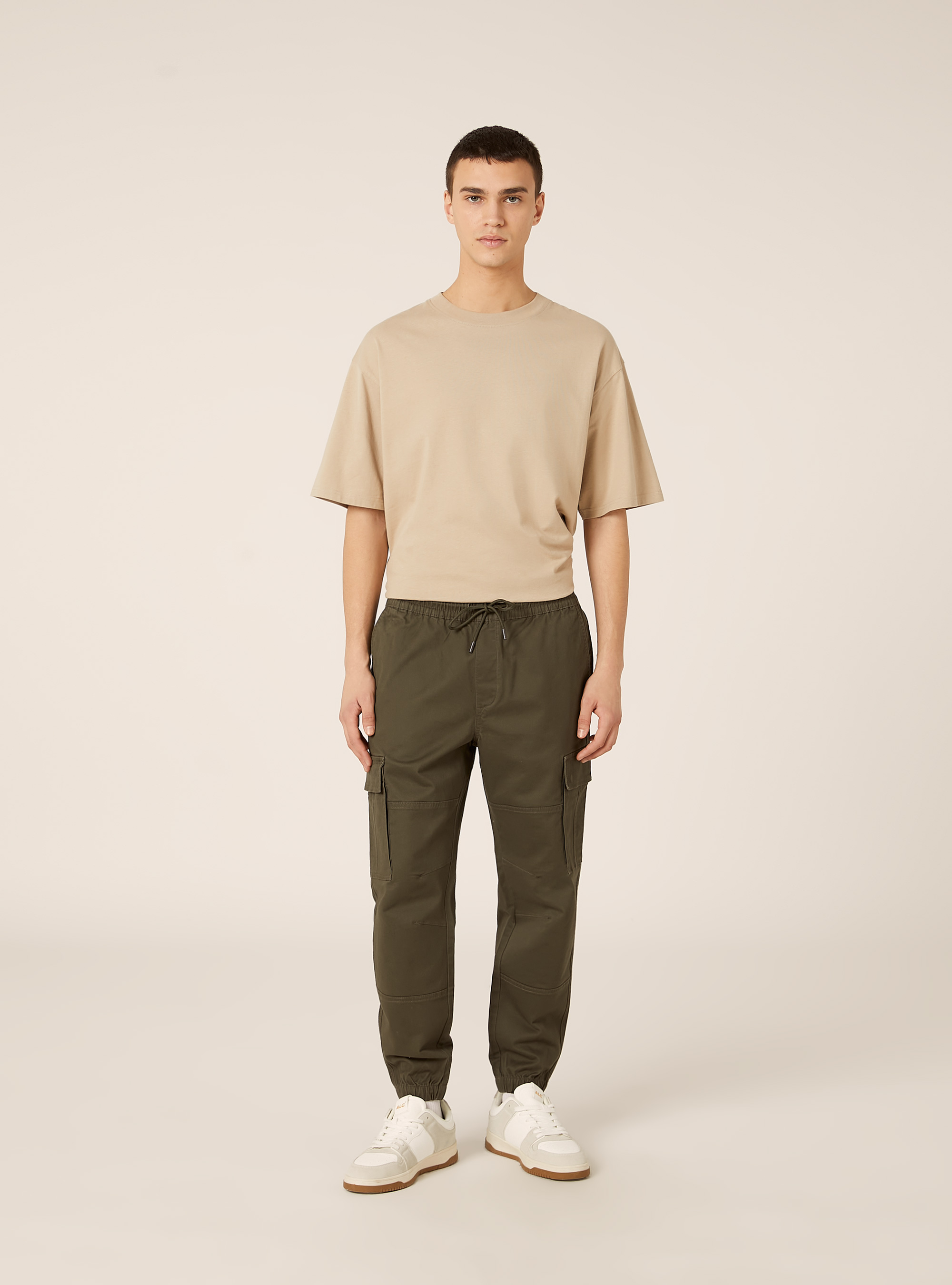 Twill cargo pants, KY2 KAKY MEDIUM