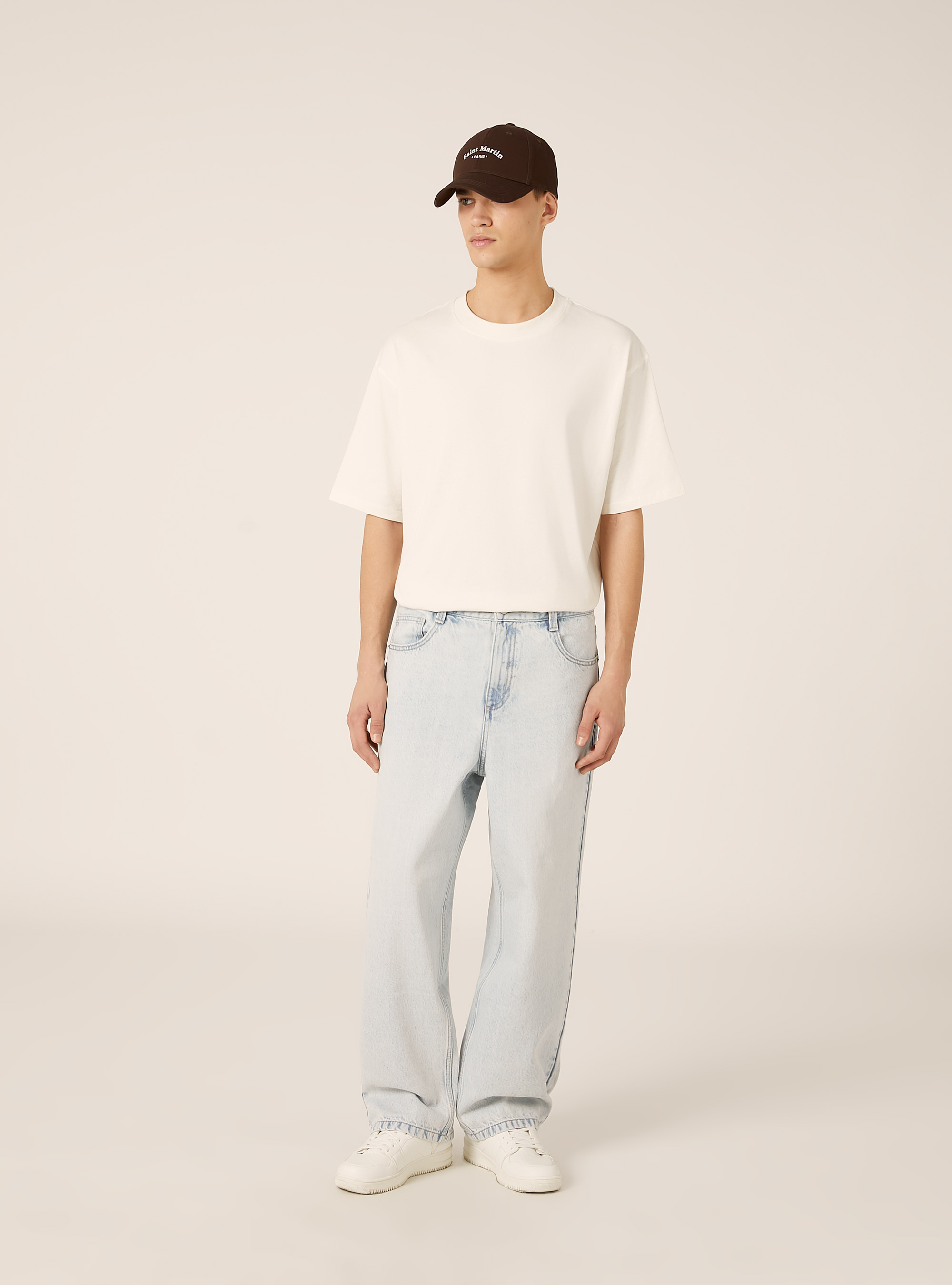 Vaqueros de corte superholgado, D008 SUPER LIGHT BLUE