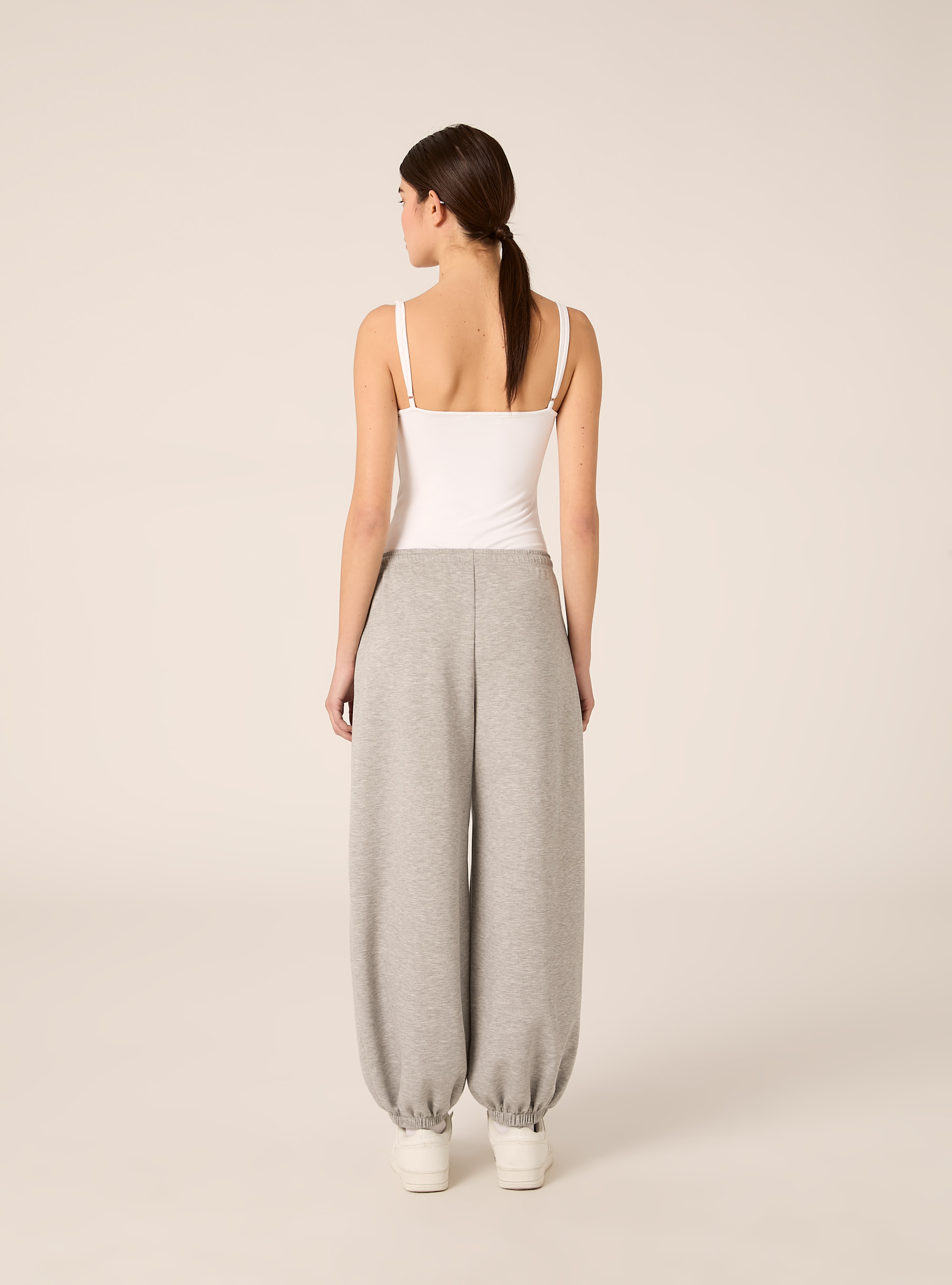 Balloon fit modal joggers, MGY3 GREY MEL LIGHT