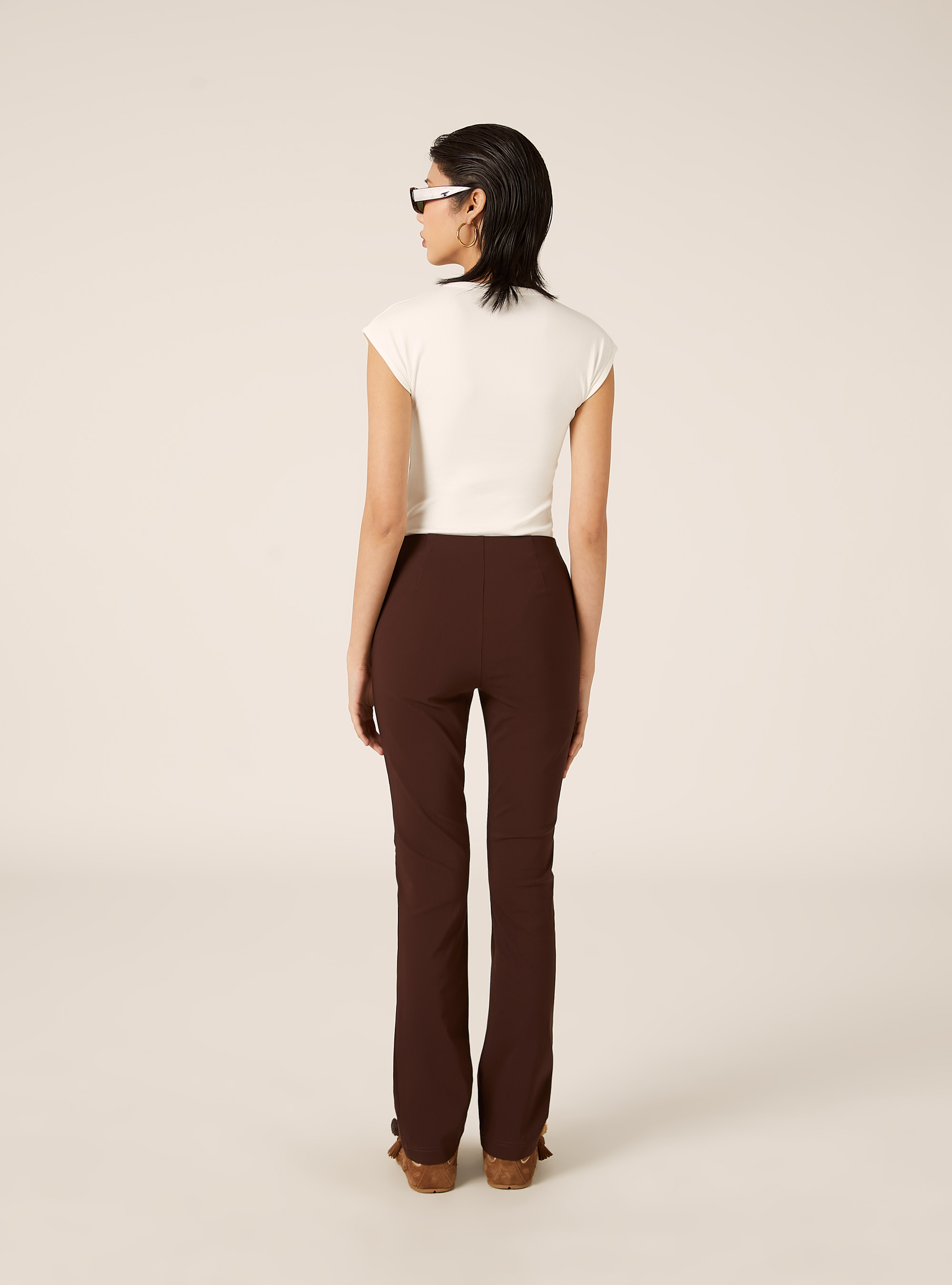 Slim-fit pants, BR1 BROWN DARK