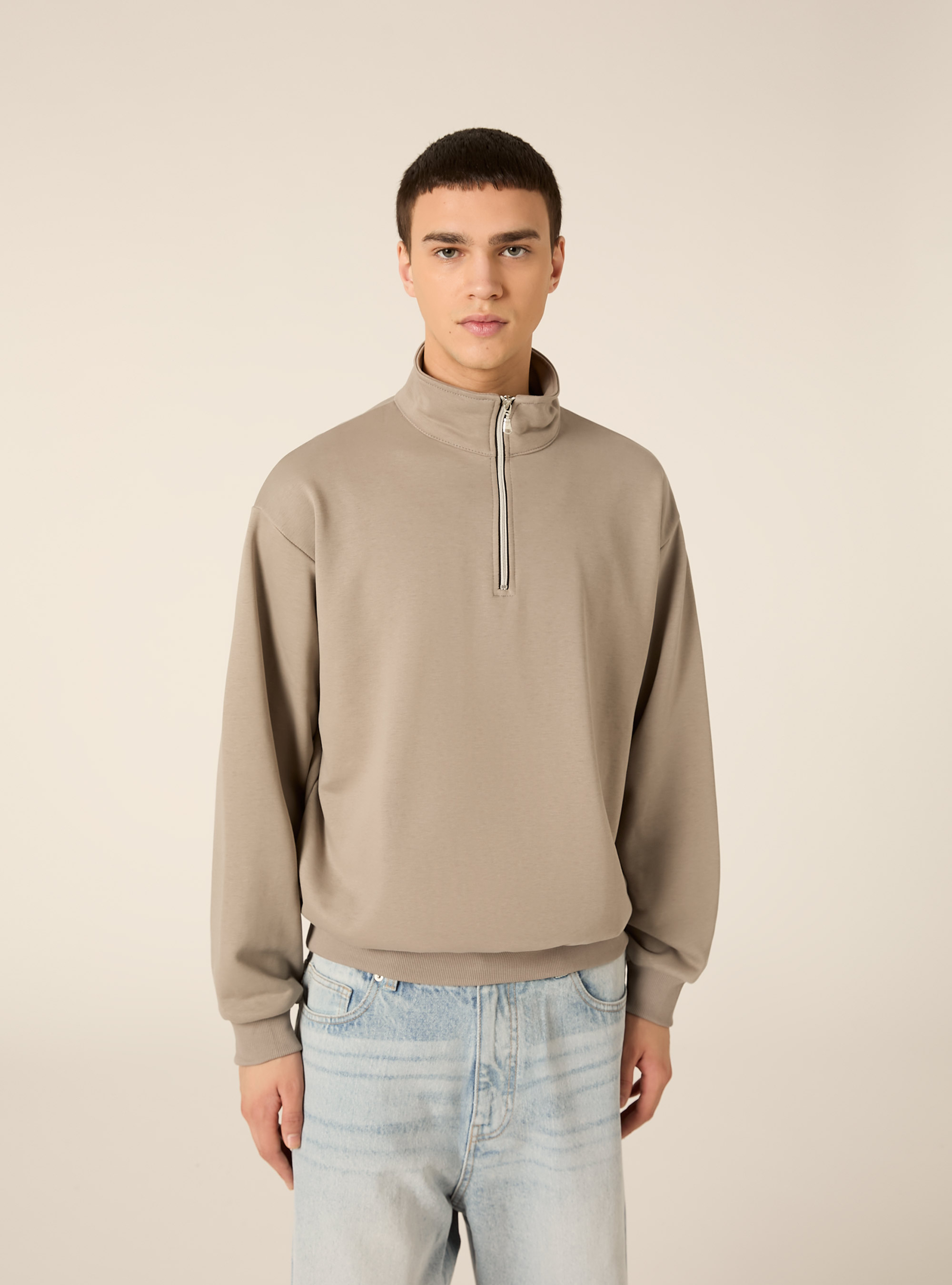 Box Fit Sweatshirt, GY2 GREY MEDIUM