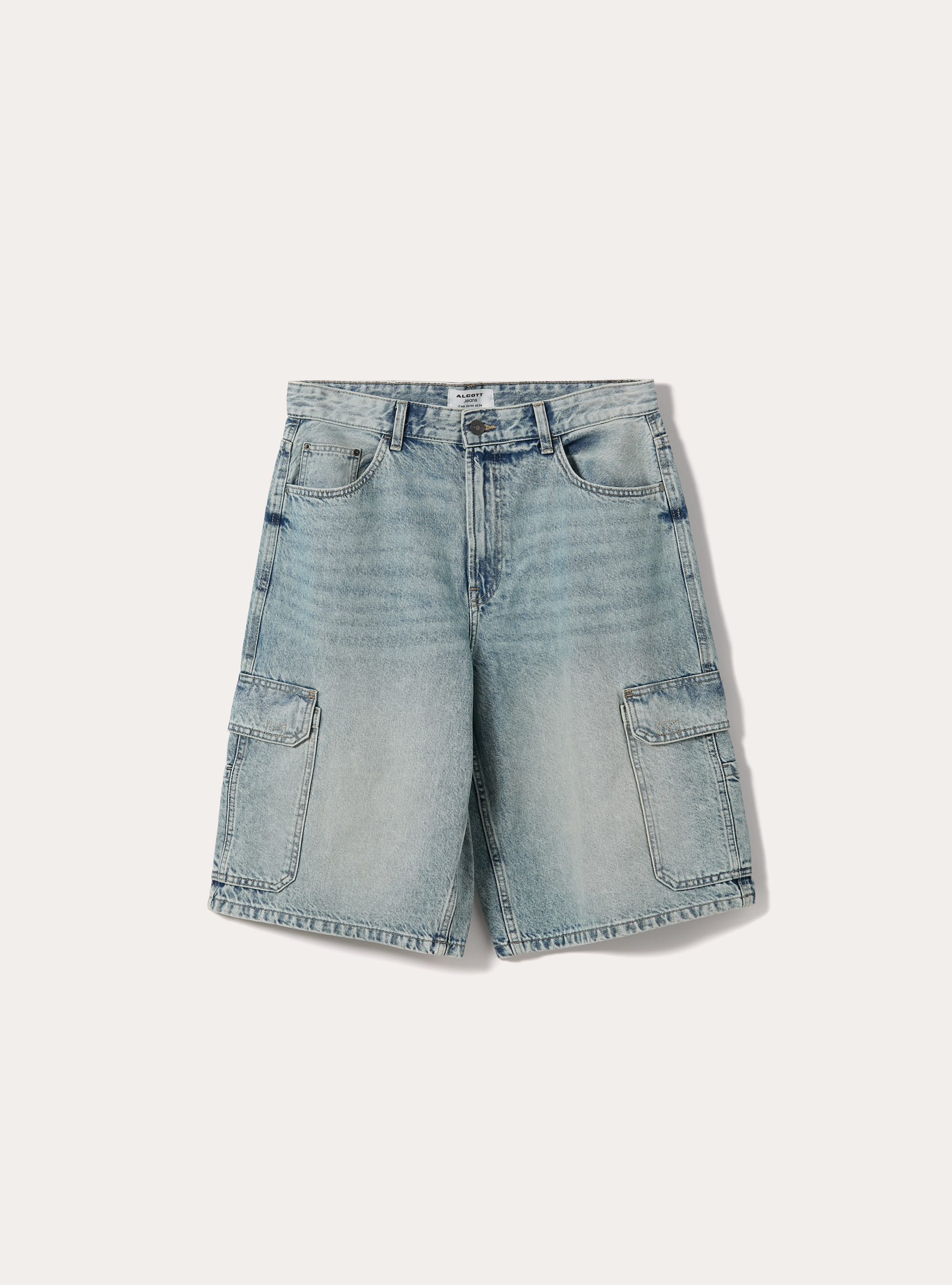 Denim cargo shorts, D007 LIGHT AZURE