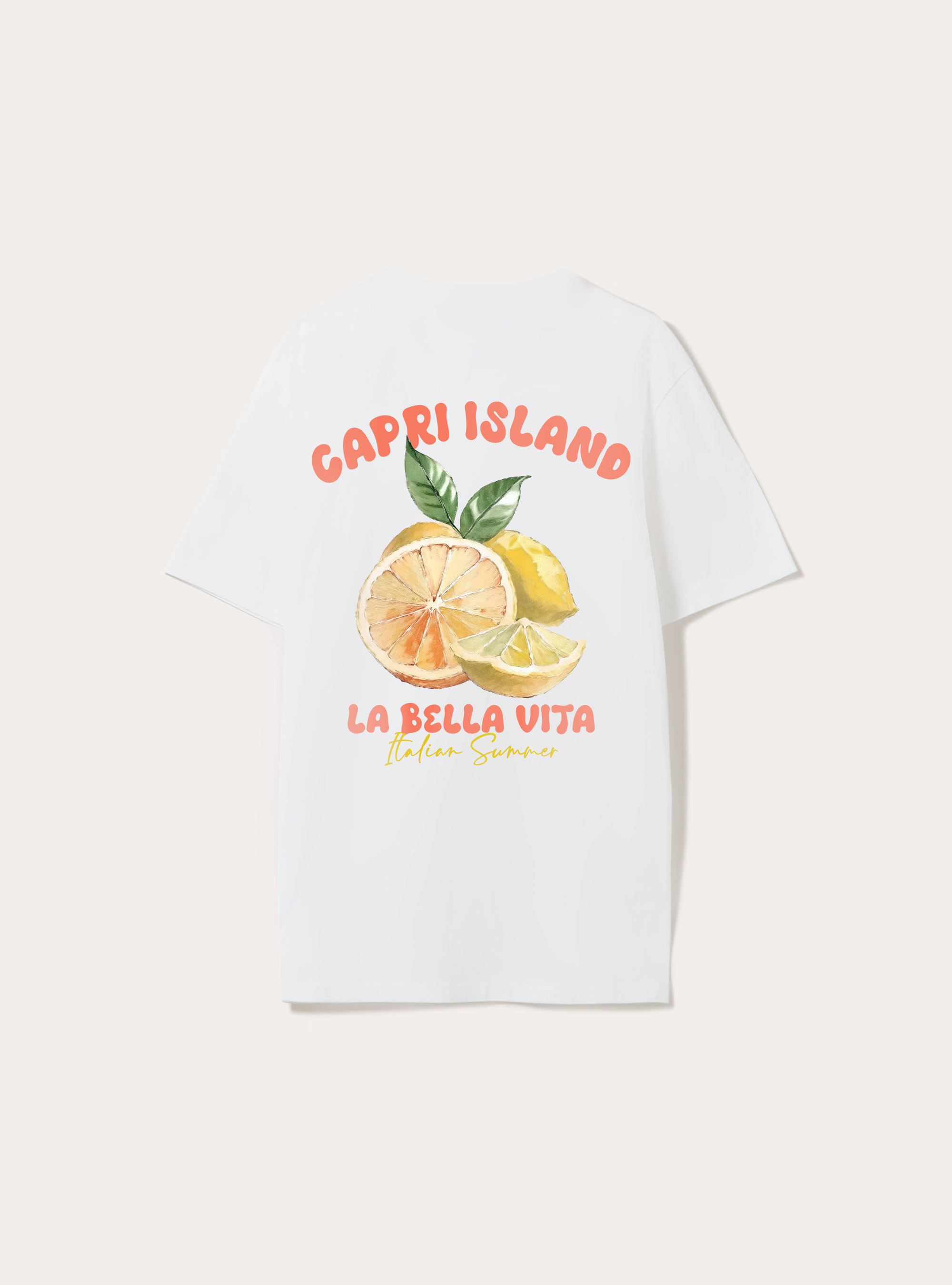 T-shirt avec imprim&eacute; Souvenir Capri, WH1 OFF WHITE