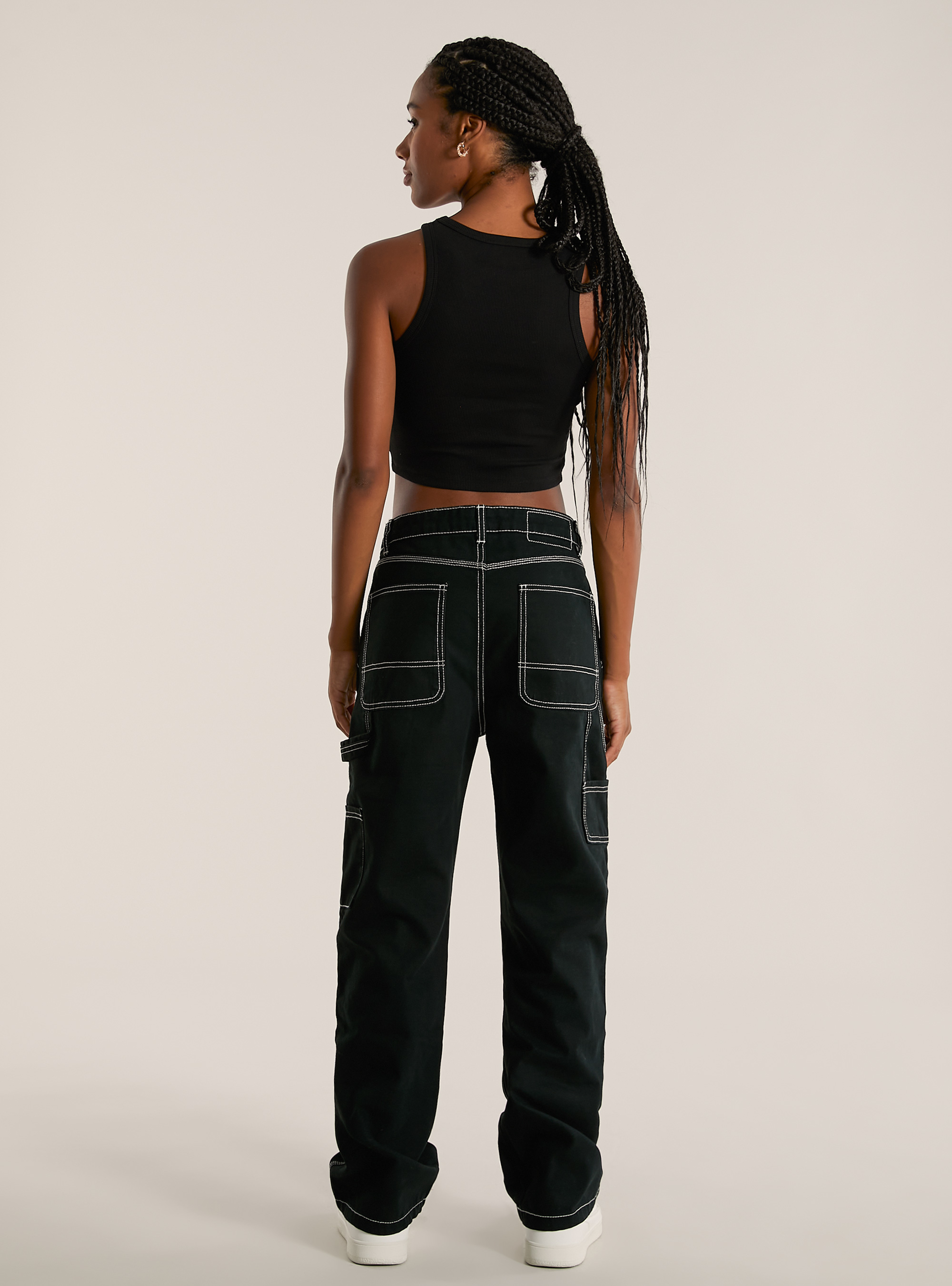 Pantalon en toile charpentier, BK1 BLACK