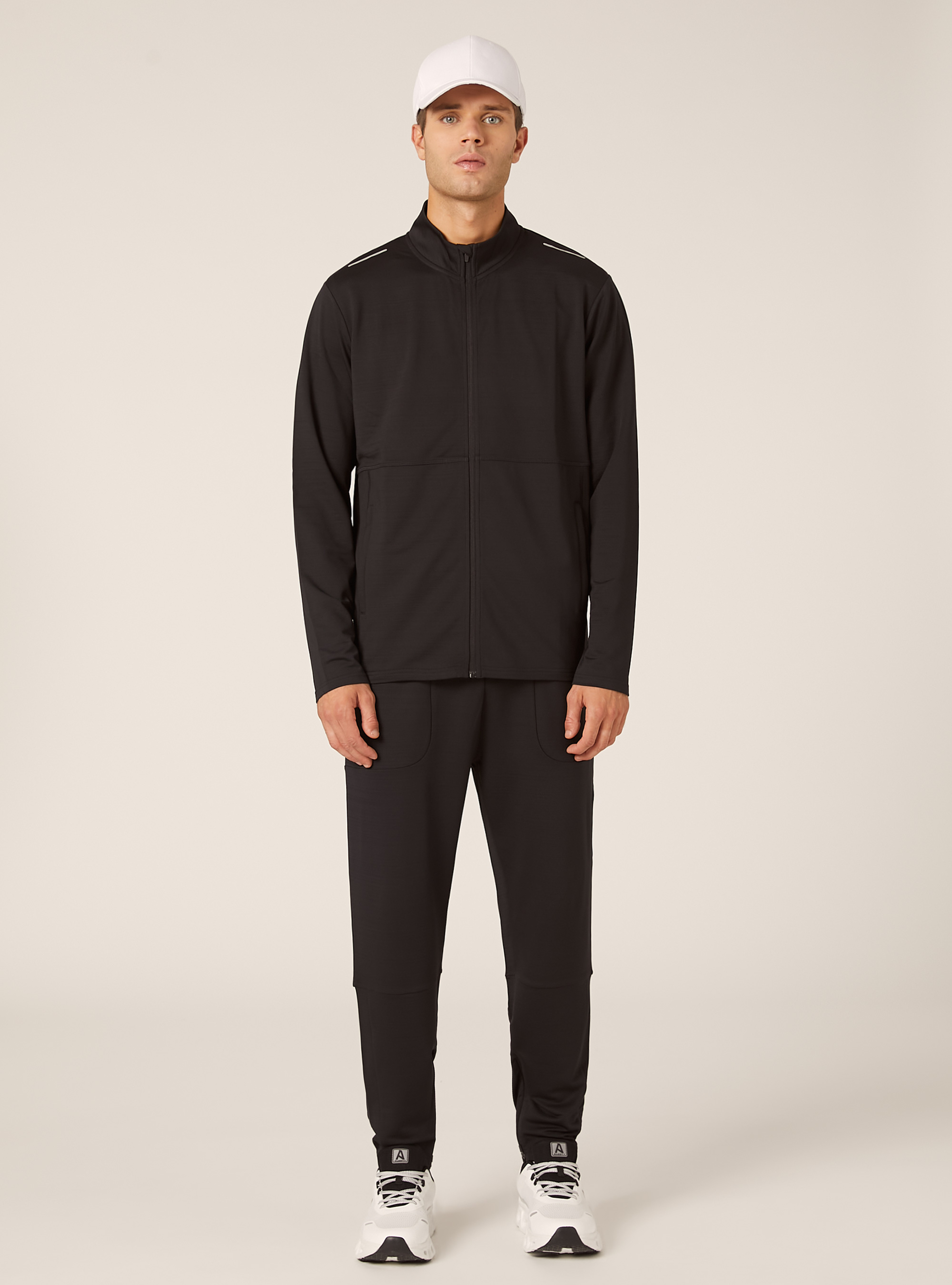 Sweat-shirt zipp&eacute; Athletic capsule, BK1 BLACK