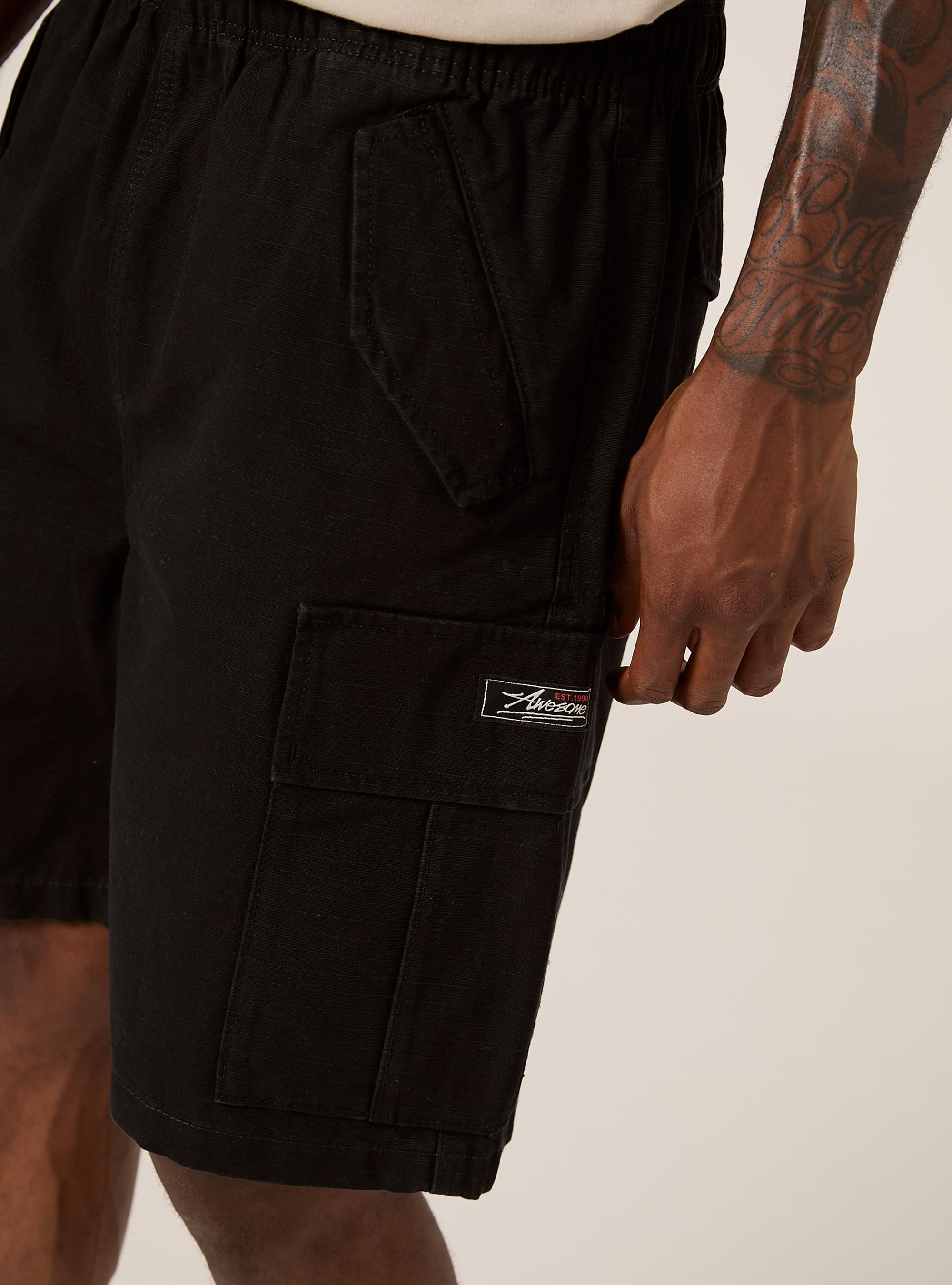 Bermuda cargo ripstop, BK1 BLACK