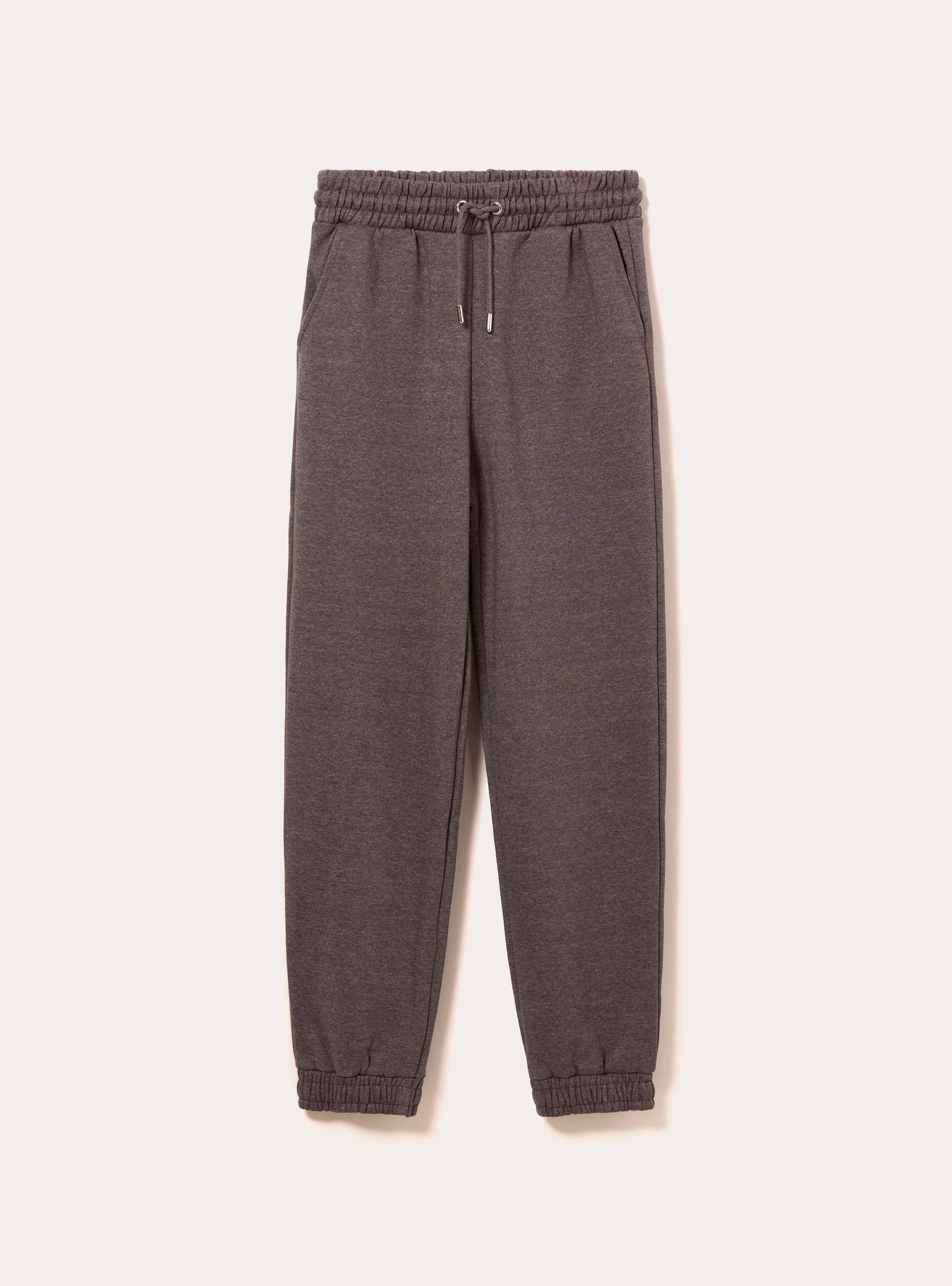Pantalon jogger en molleton, MGY1 GREY MEL DARK