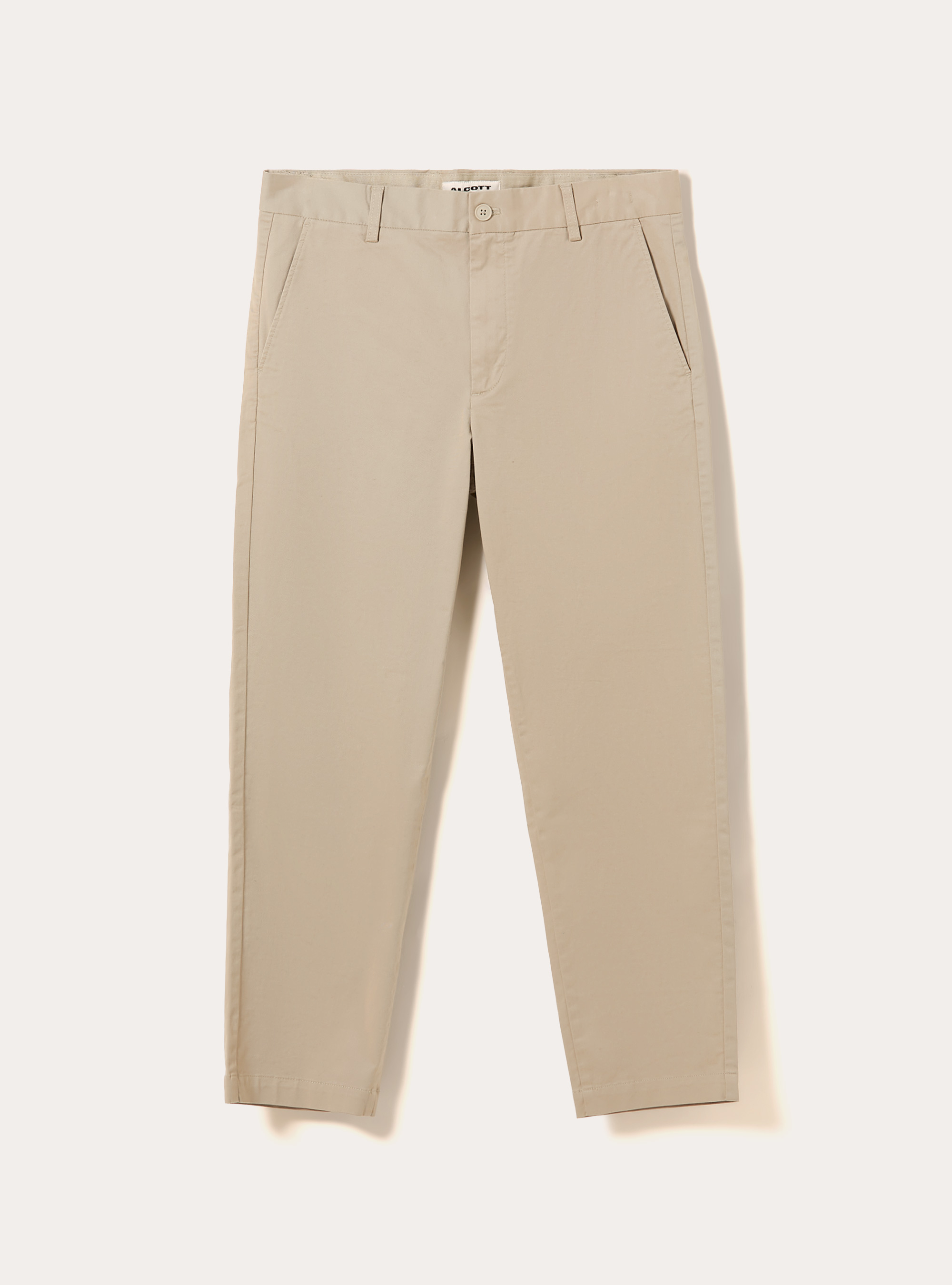 Pantalones chino de sarga el&aacute;stica slim fit, BG2 BEIGE MEDIUM