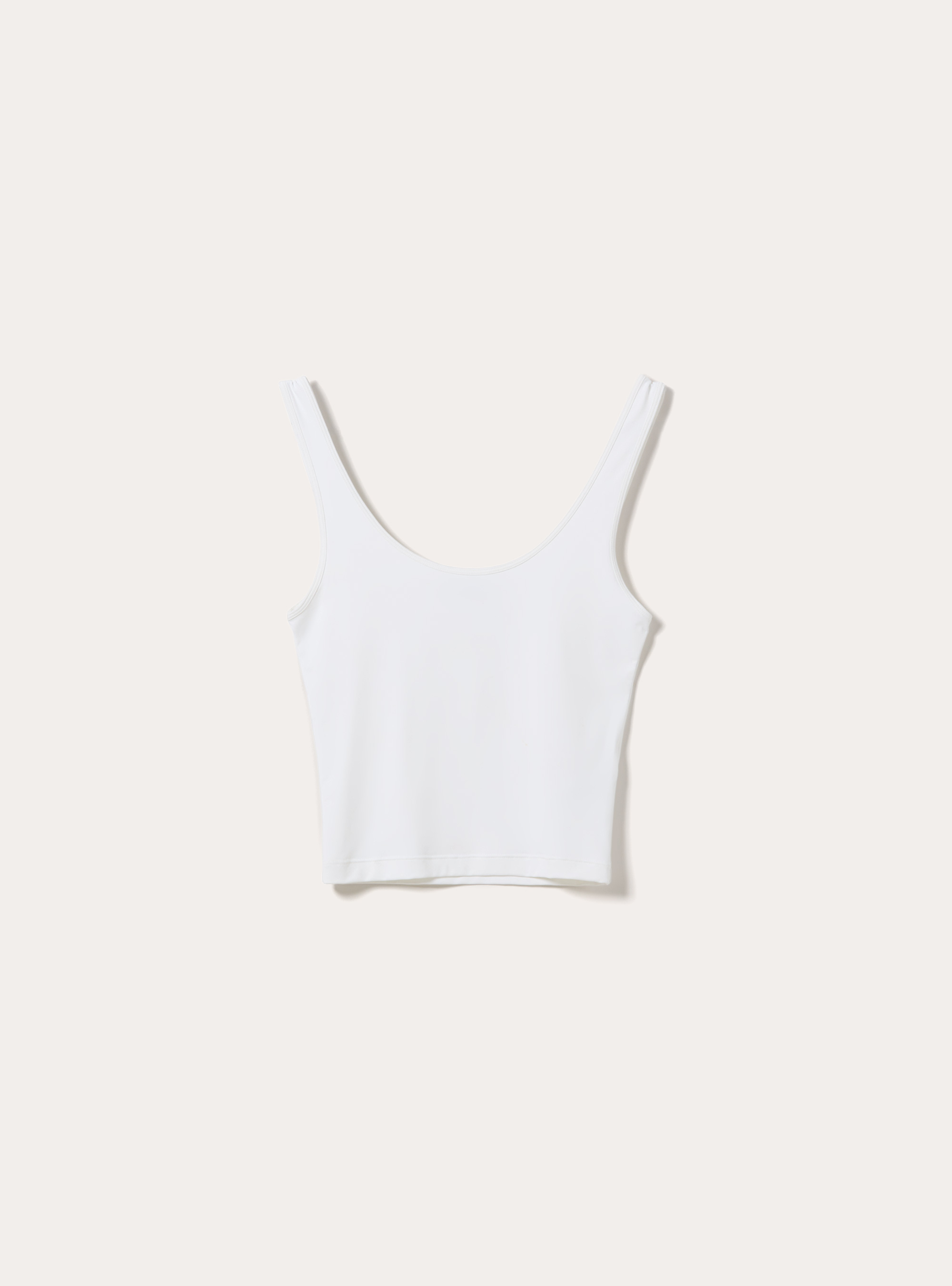 Second Skin Effect Crop Tank Top, WH3 WHITE