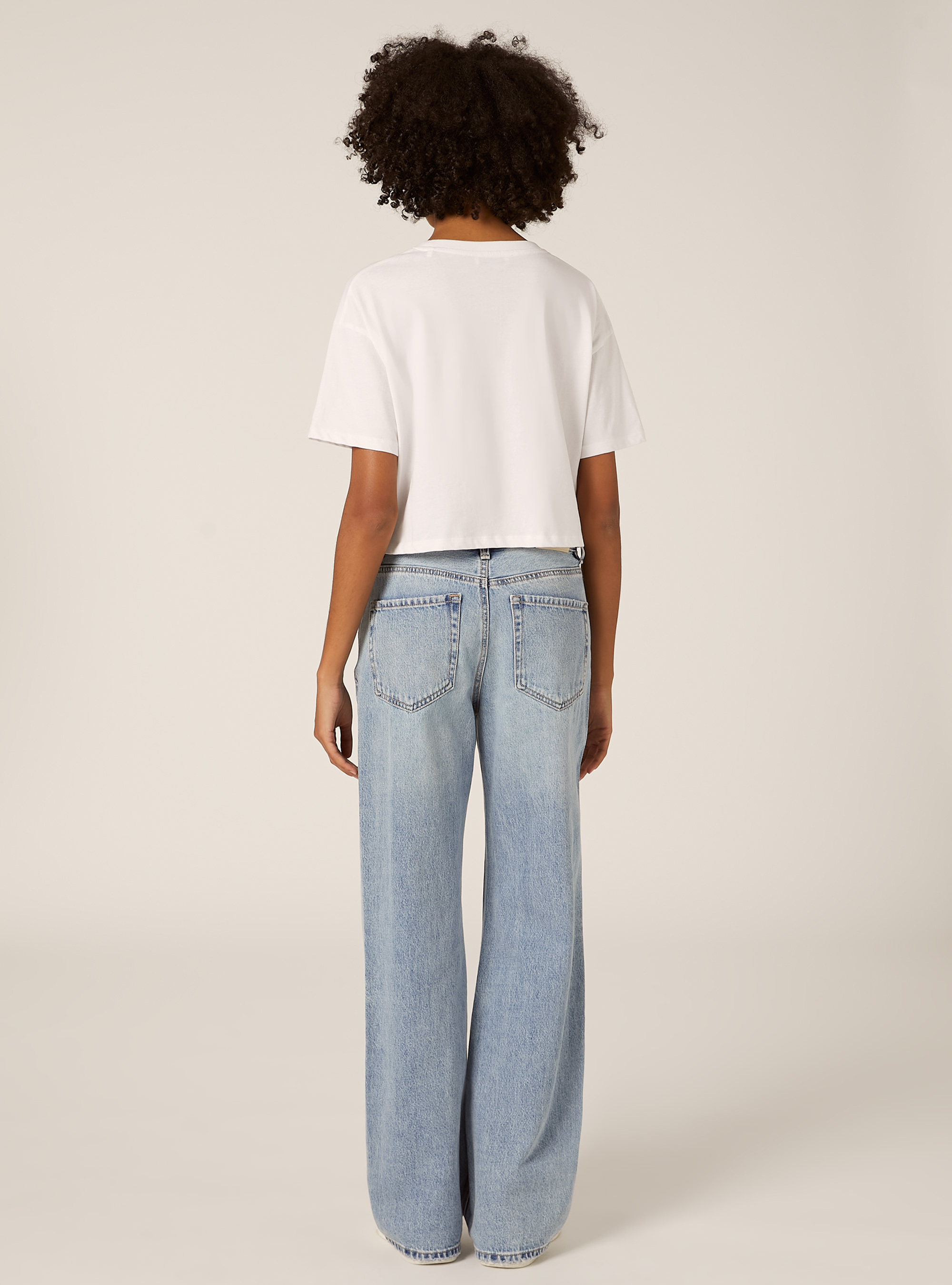 Jeans straight wide fit, D006 AZURE