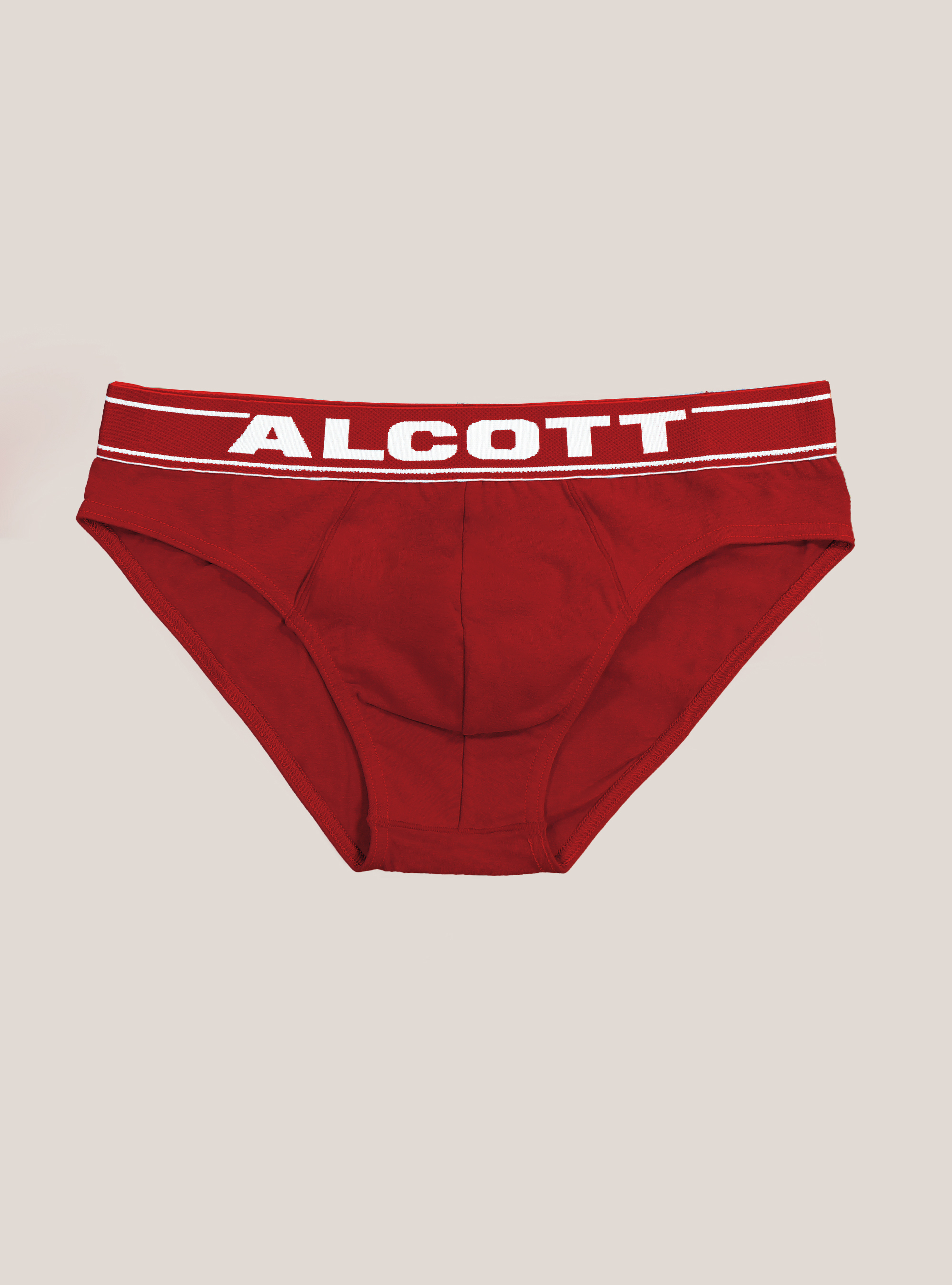 Slip en coton extensible avec logo, RD2 RED MEDIUM