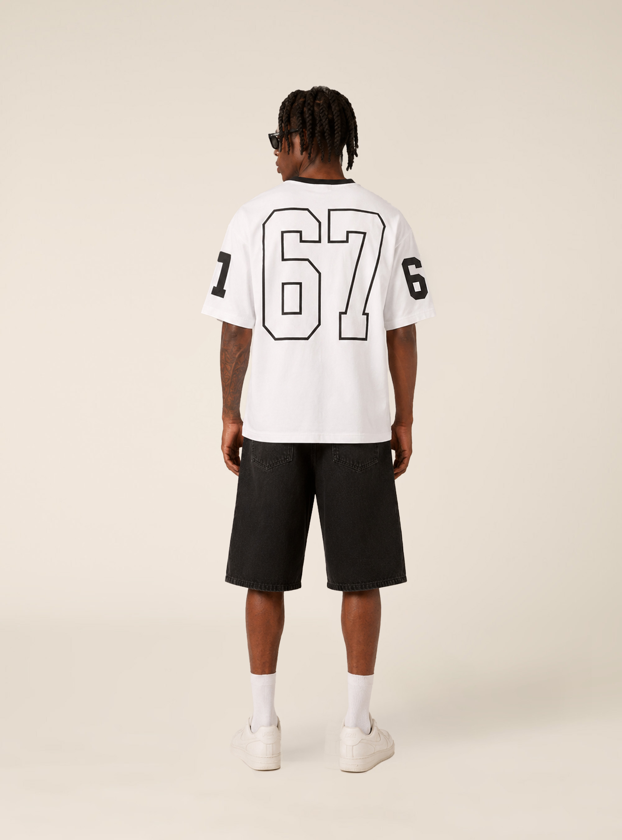 Camiseta con Estampado Six Seven, BK1 BLACK