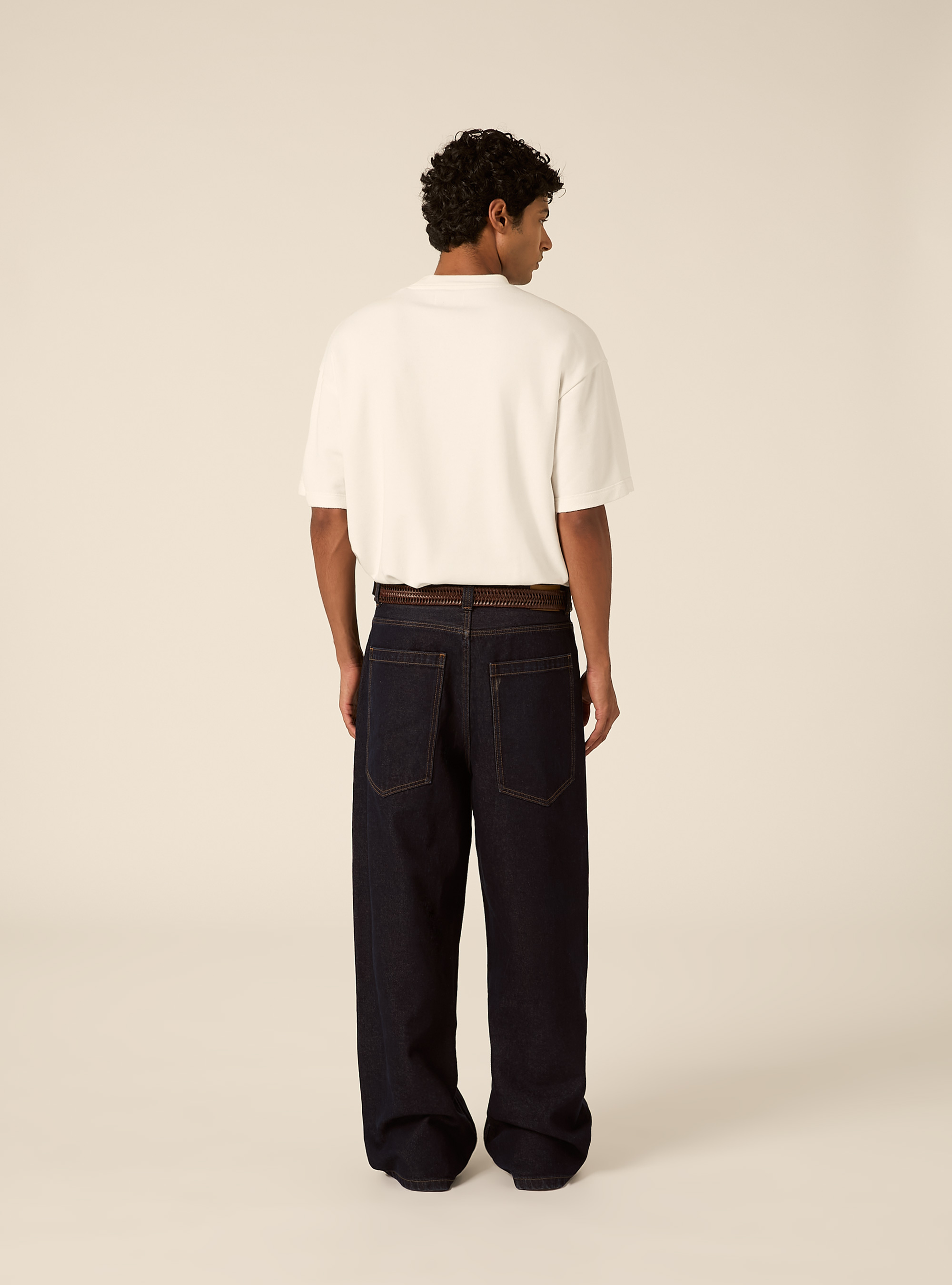 Jeans baggy fit, D001 DEEP BLUE