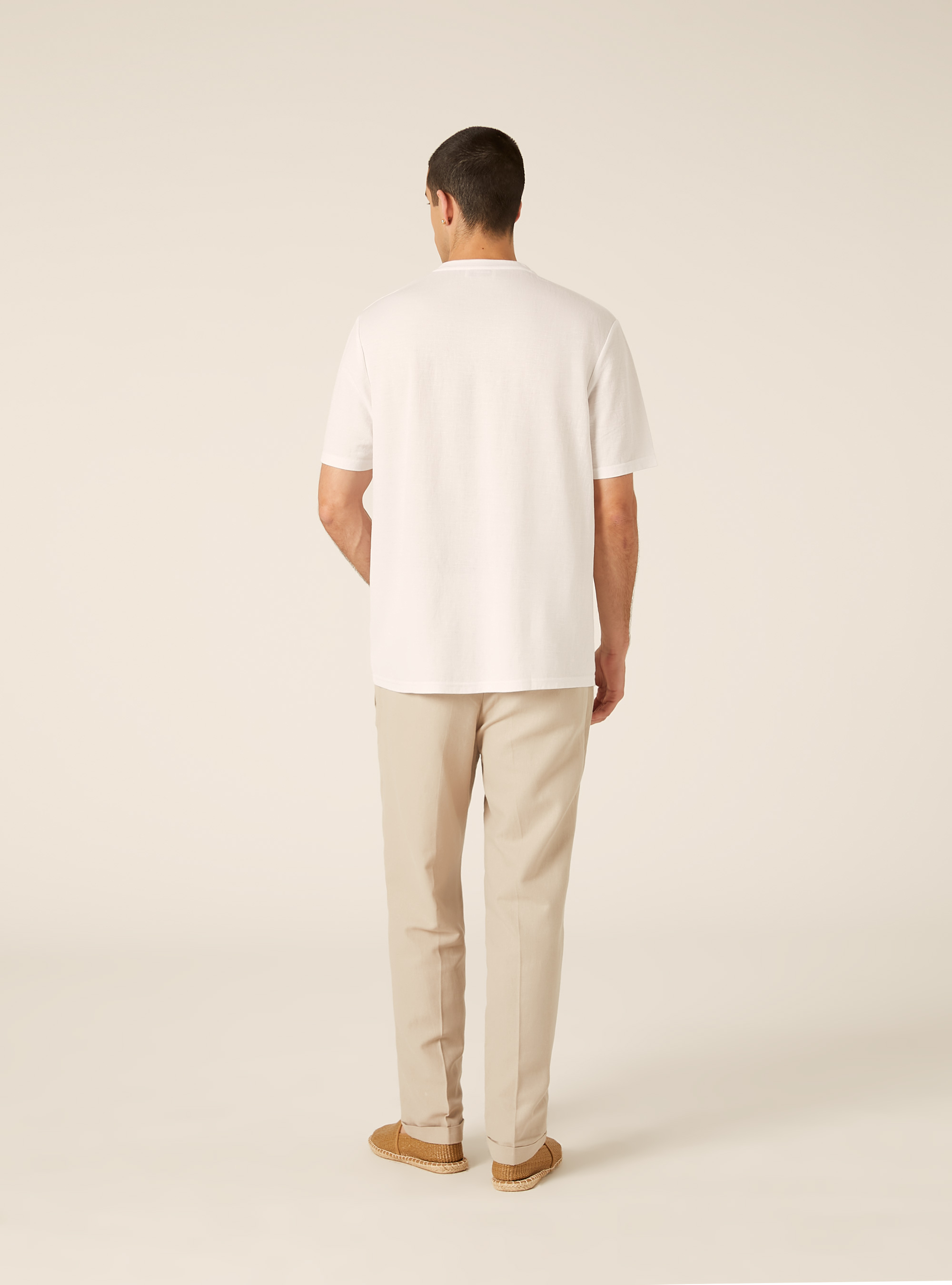 Boxy Fit Textured T-Shirt, WH2 WHITE