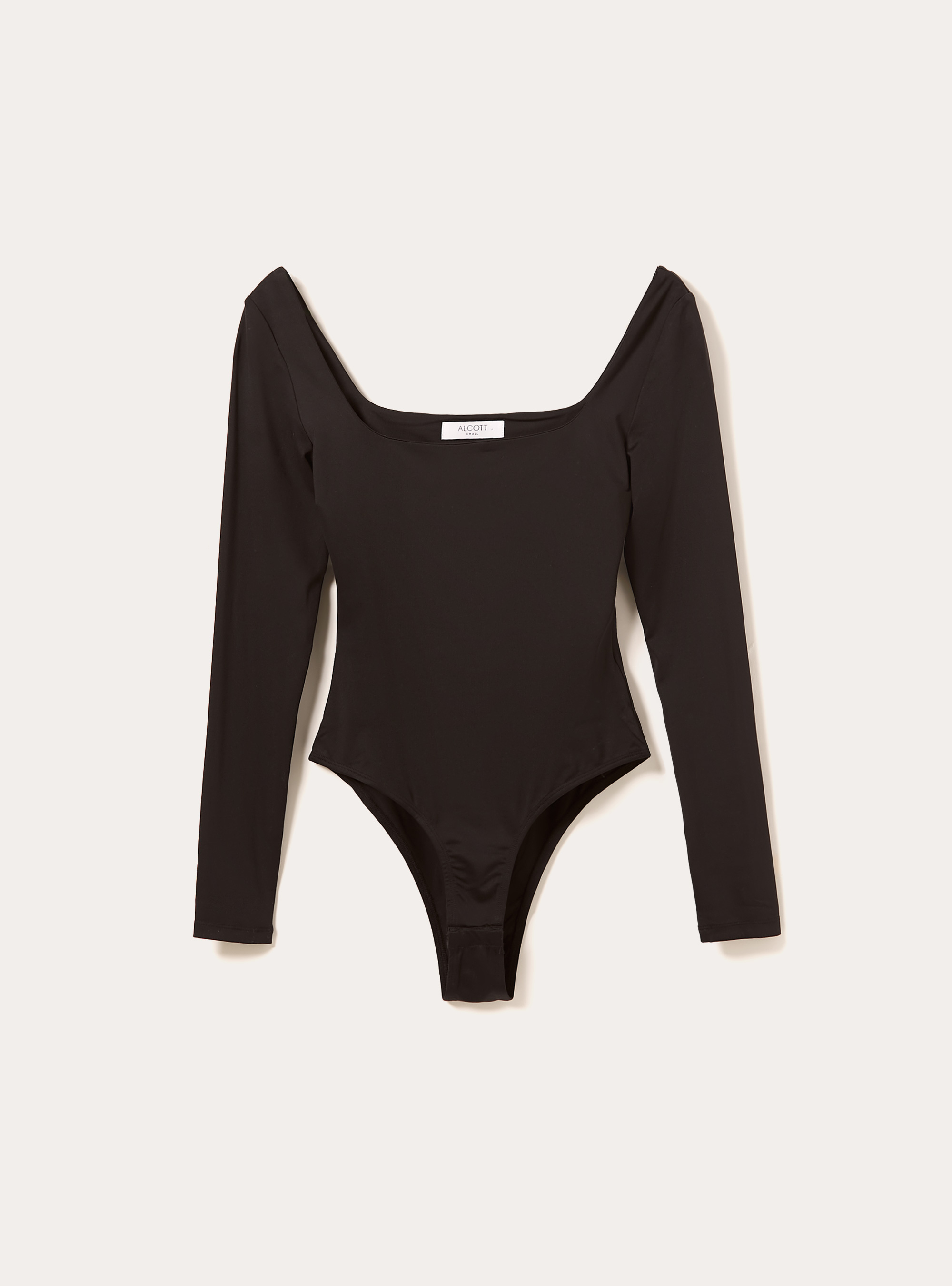 Body &eacute;lastique &agrave; encolure carr&eacute;e, BK1 BLACK