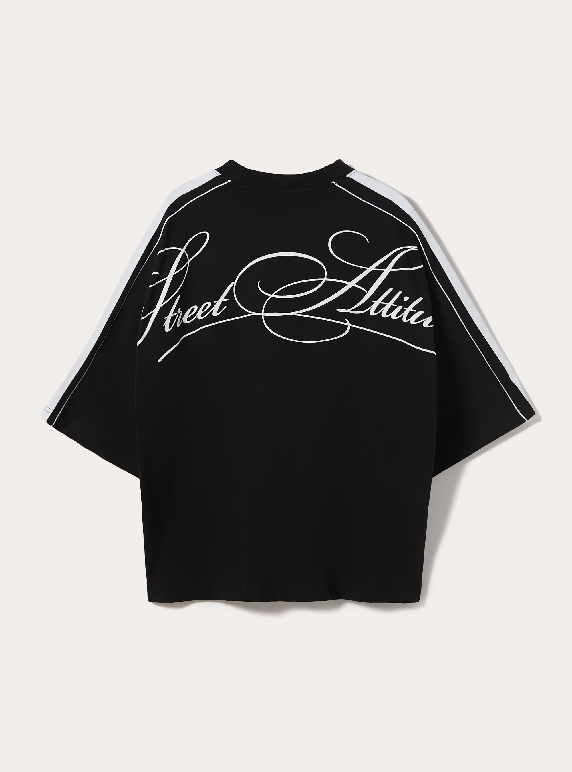 Urban Print Boxy Fit T-Shirt, BK1 BLACK