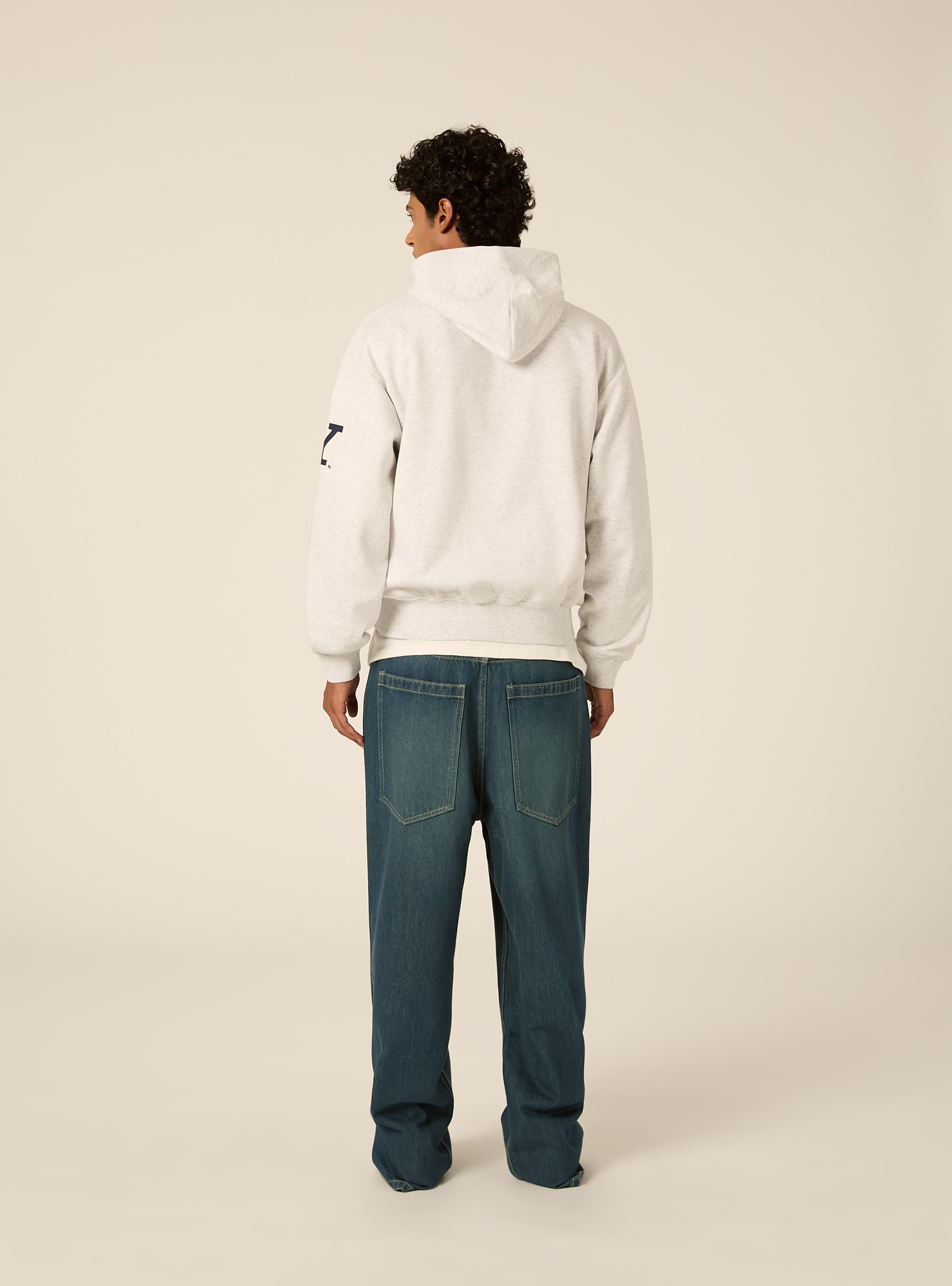 Cardigan yale boxy fit, GRIGIO CHIARO MELANGE