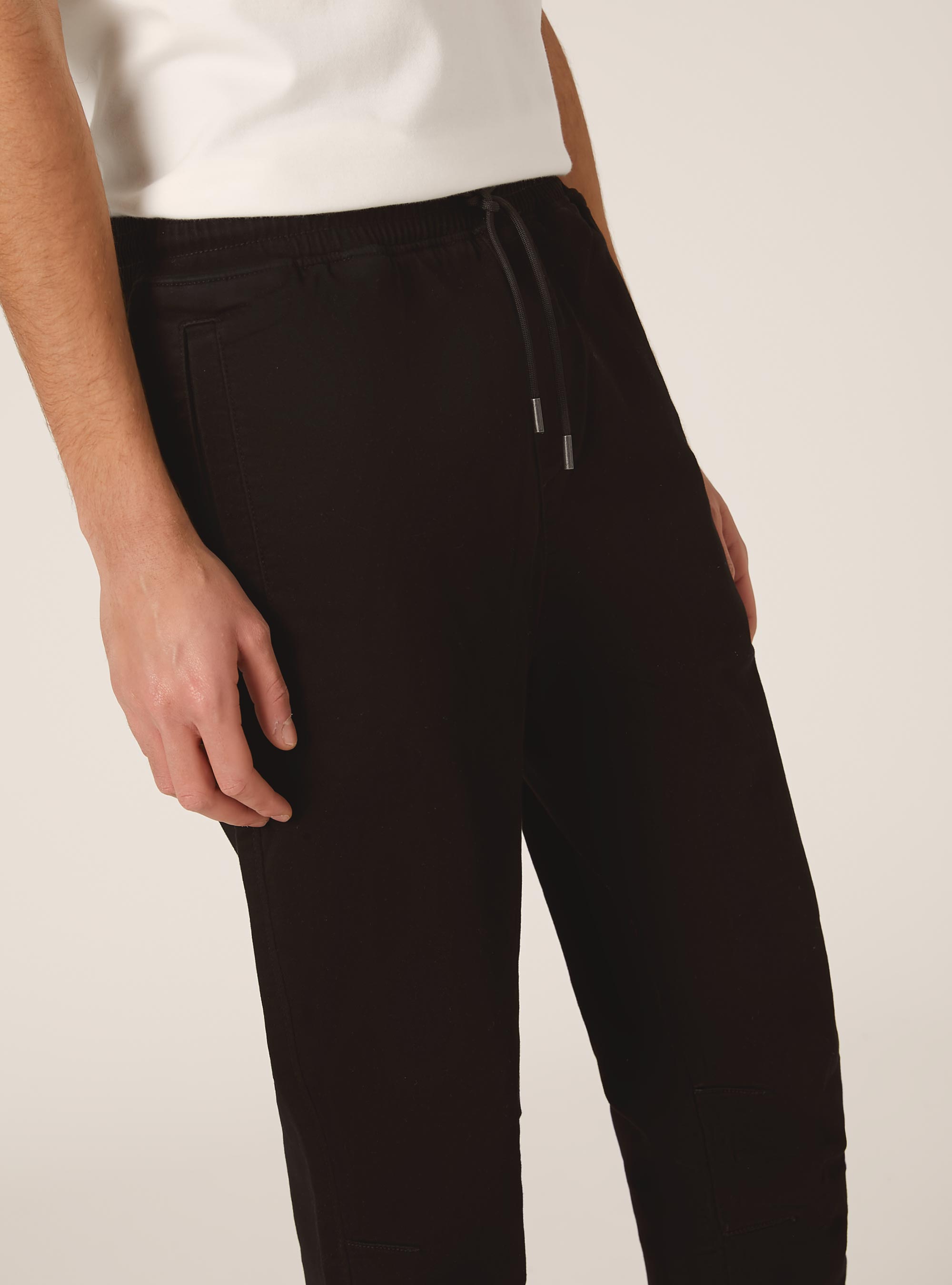 Pantaloni jogger in cotone, NERO