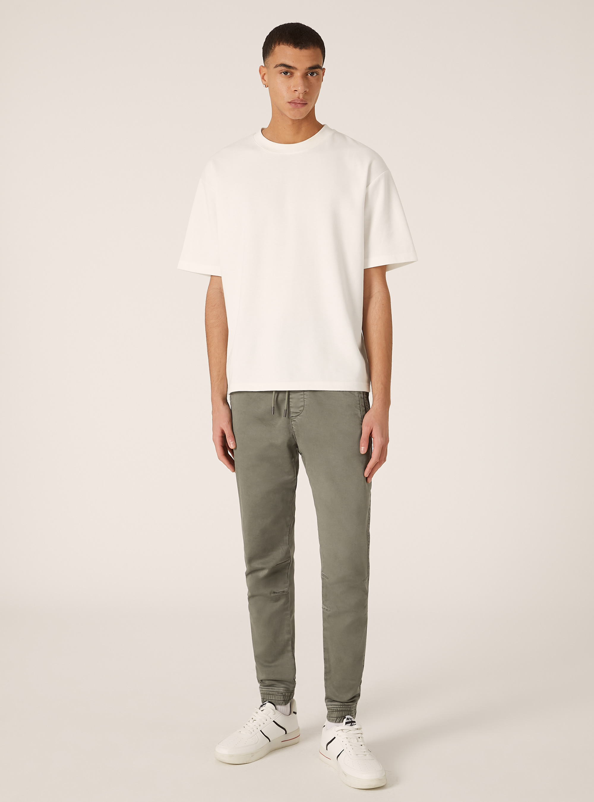 Pantalon jogger en coton, KY1 KAKY DARK