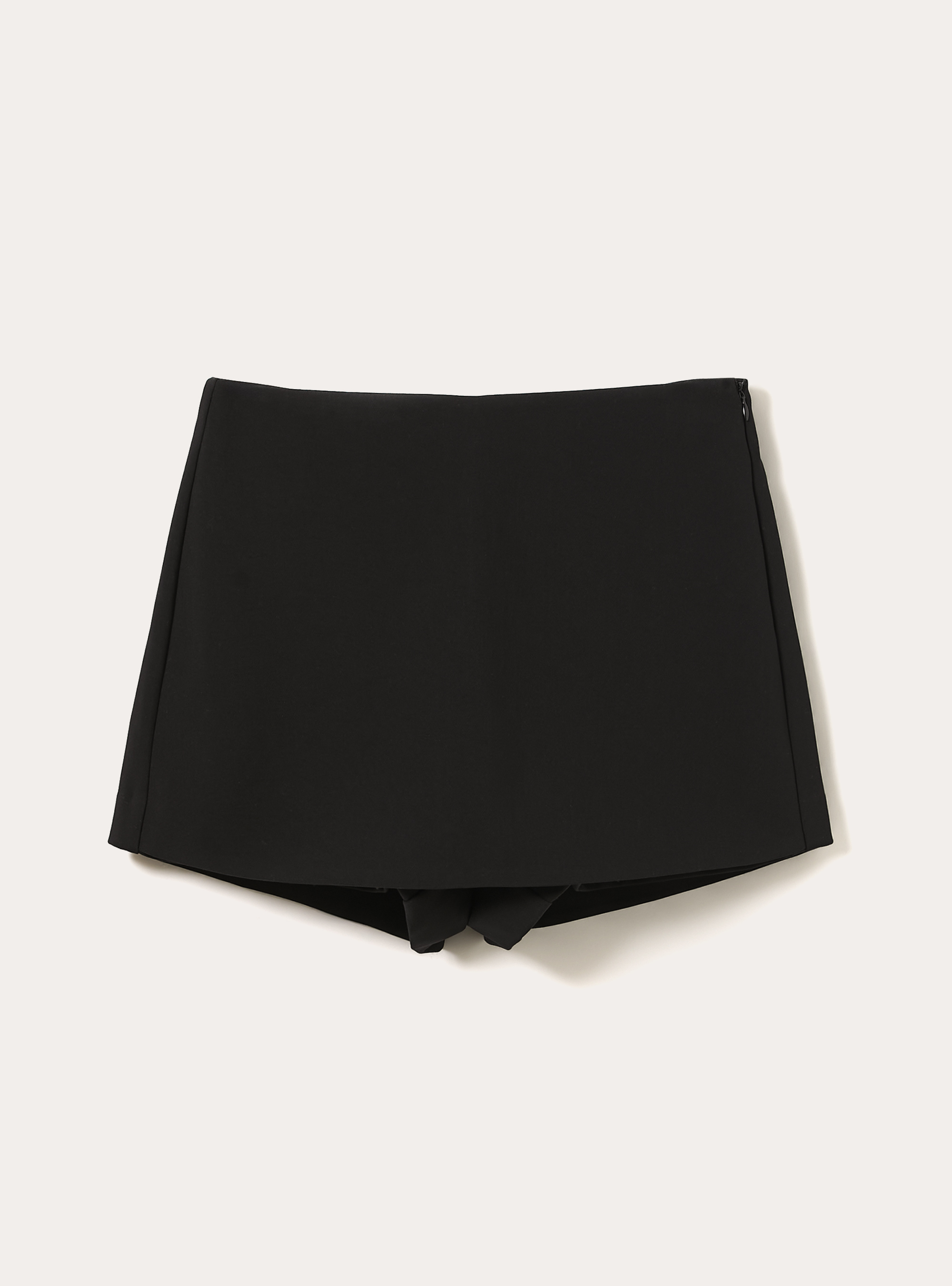 Basic high-waisted skort, BK1 BLACK