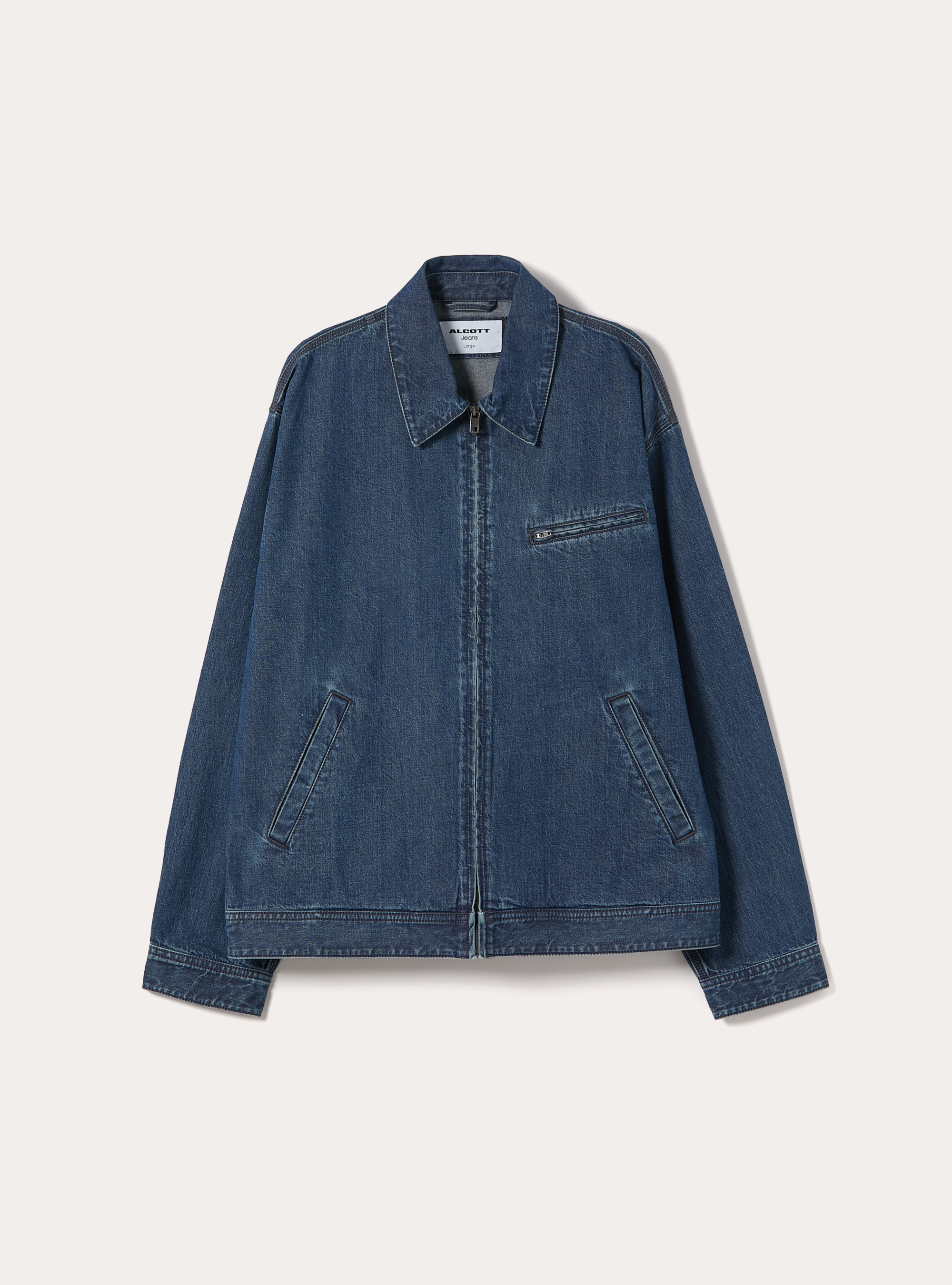 Denim jacket, D003 MEDIUM BLUE