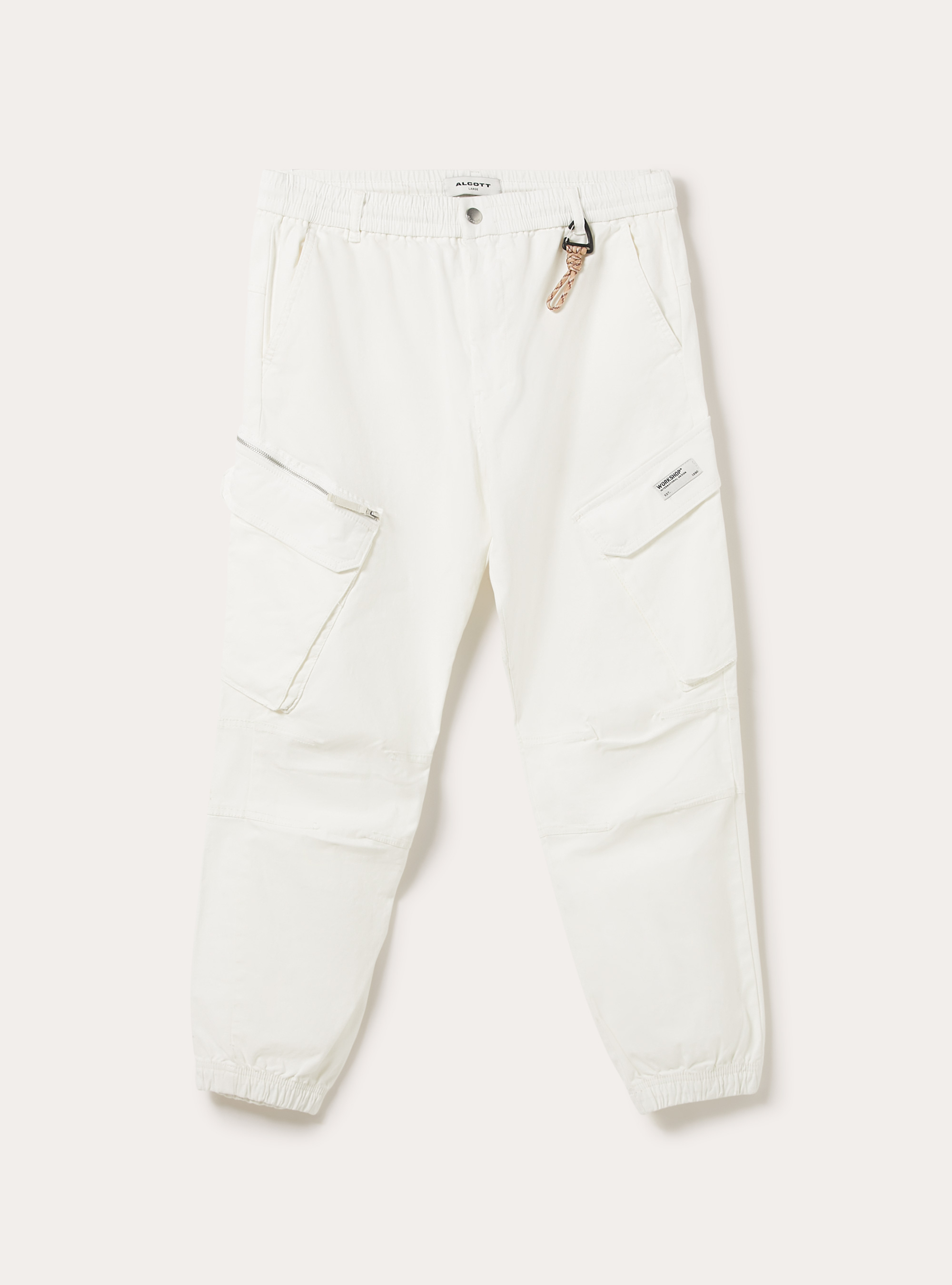 Twill cargo pants, WH1 OFF WHITE