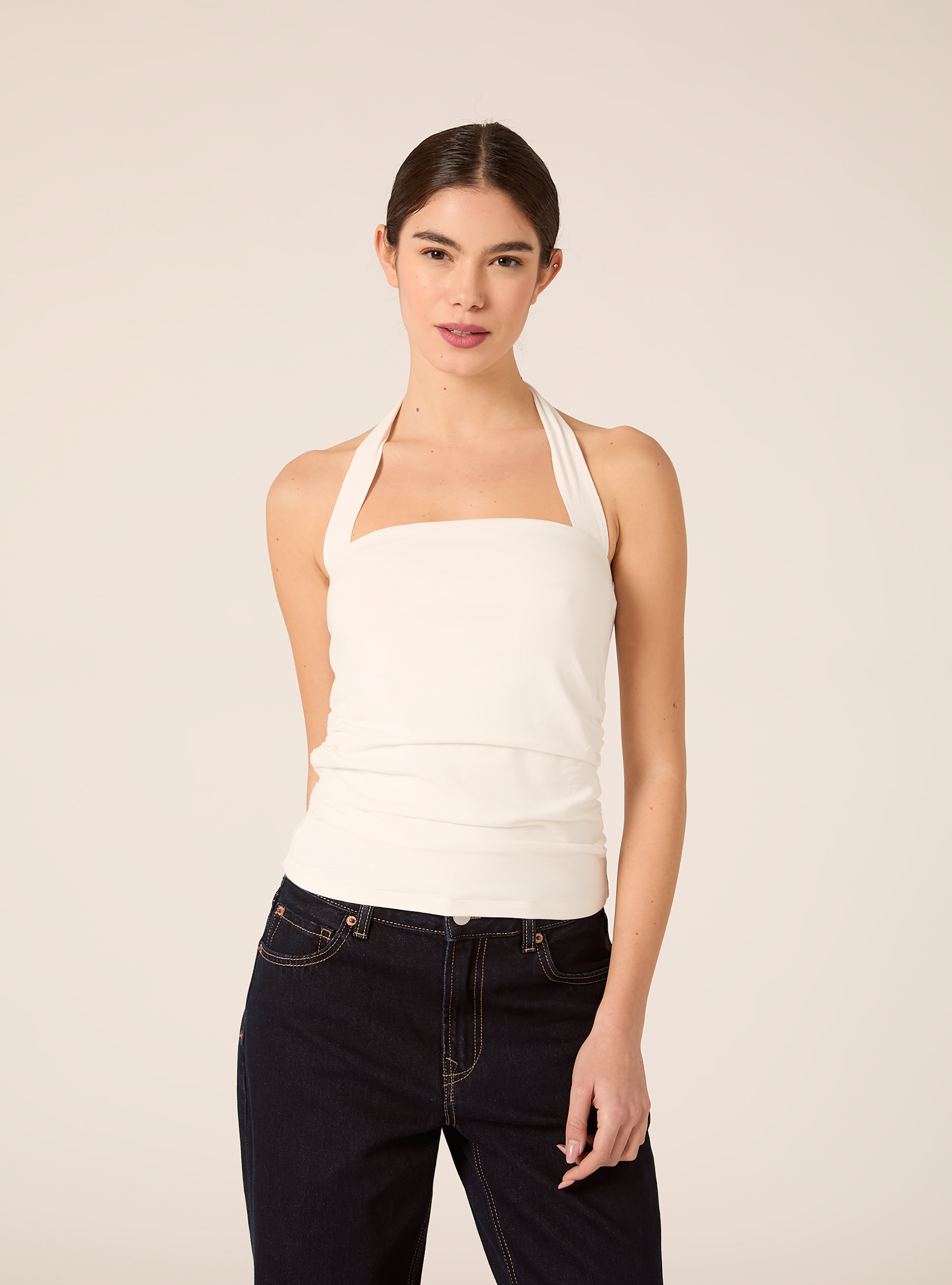 Jersey-Bandeau-Top, WH2 WHITE