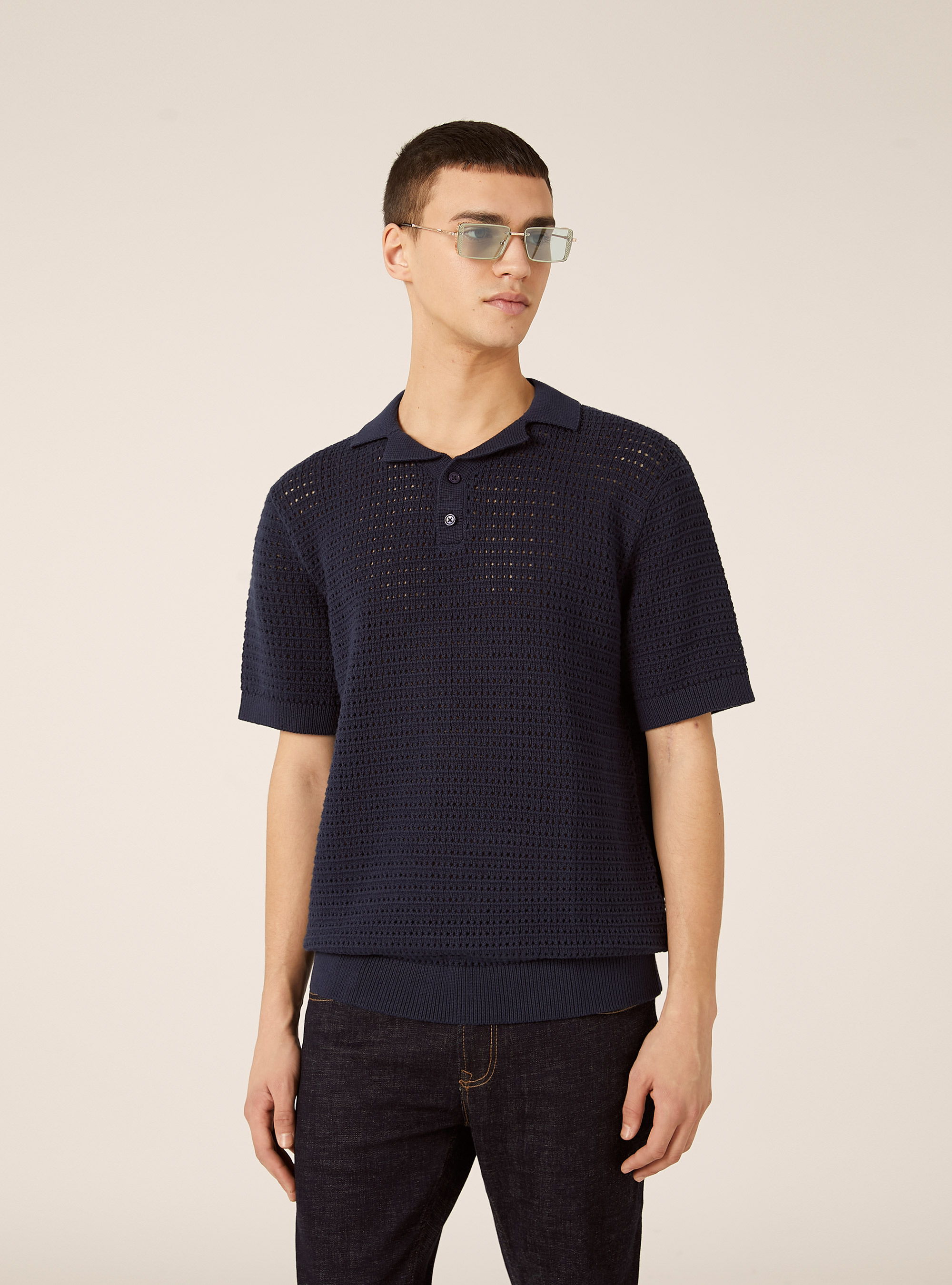 Polo de punto, NA2 NAVY MEDIUM