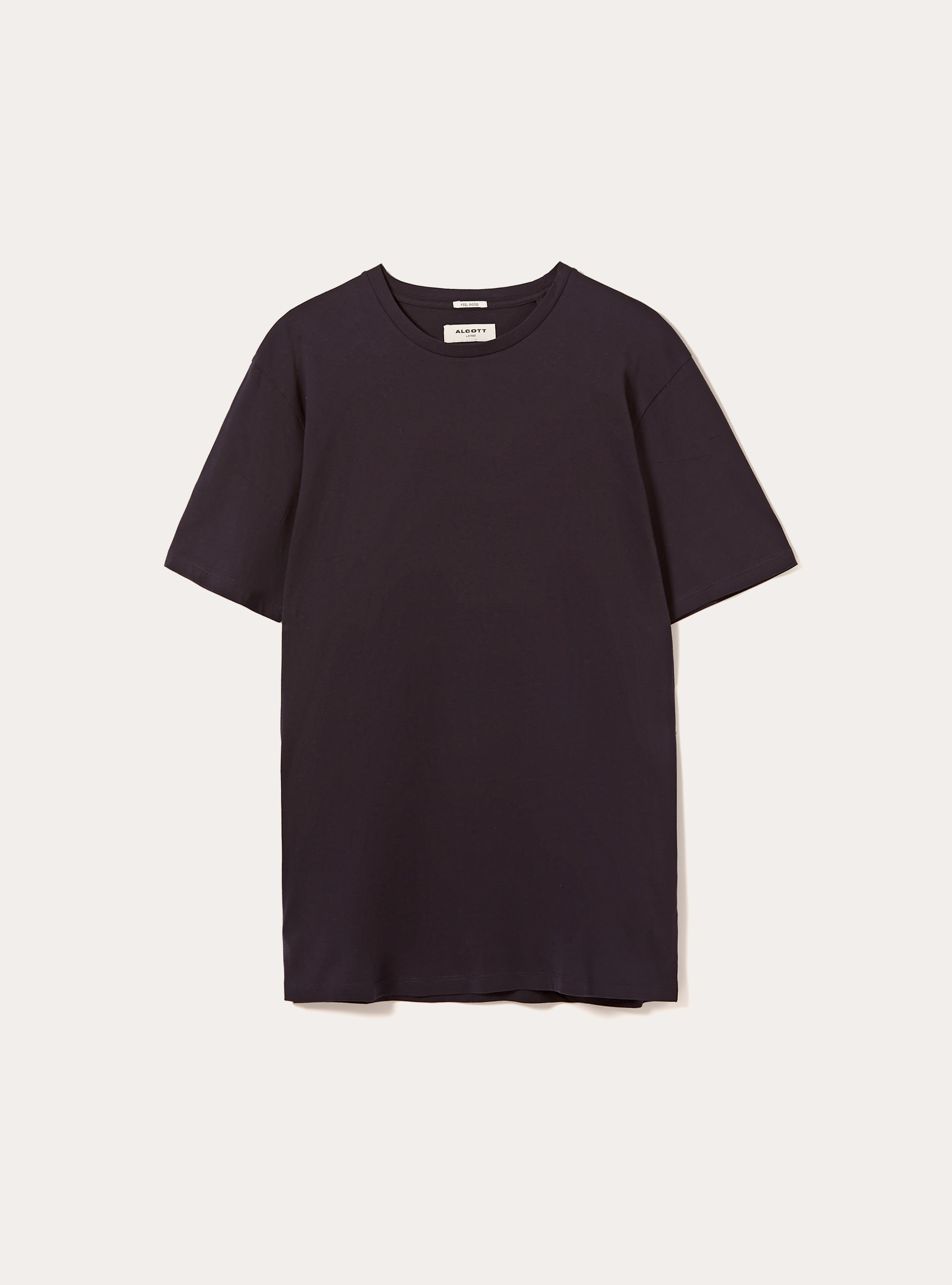 T-shirt en coton &agrave; col ras du cou, NA1 NAVY DARK