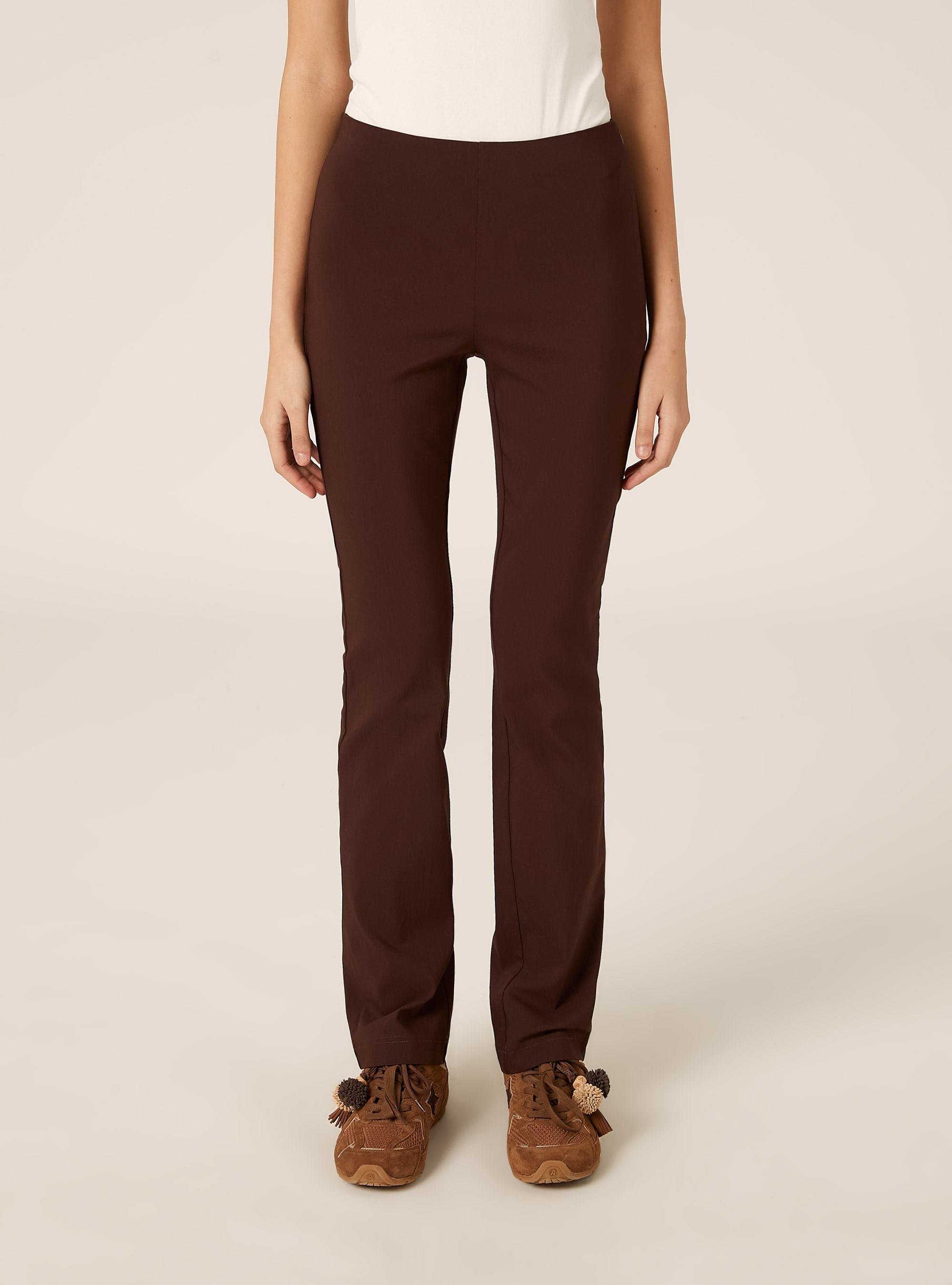 Slim-fit pants, BR1 BROWN DARK