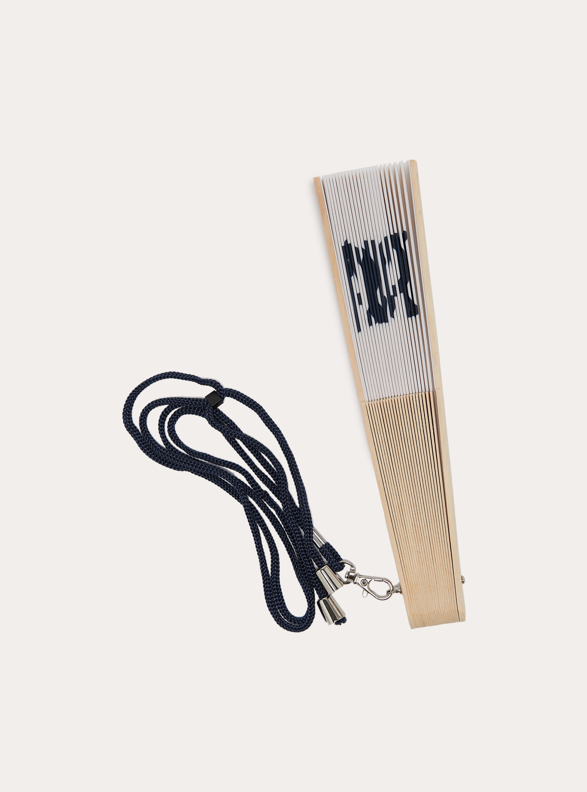 Fan with print, WH2 WHITE
