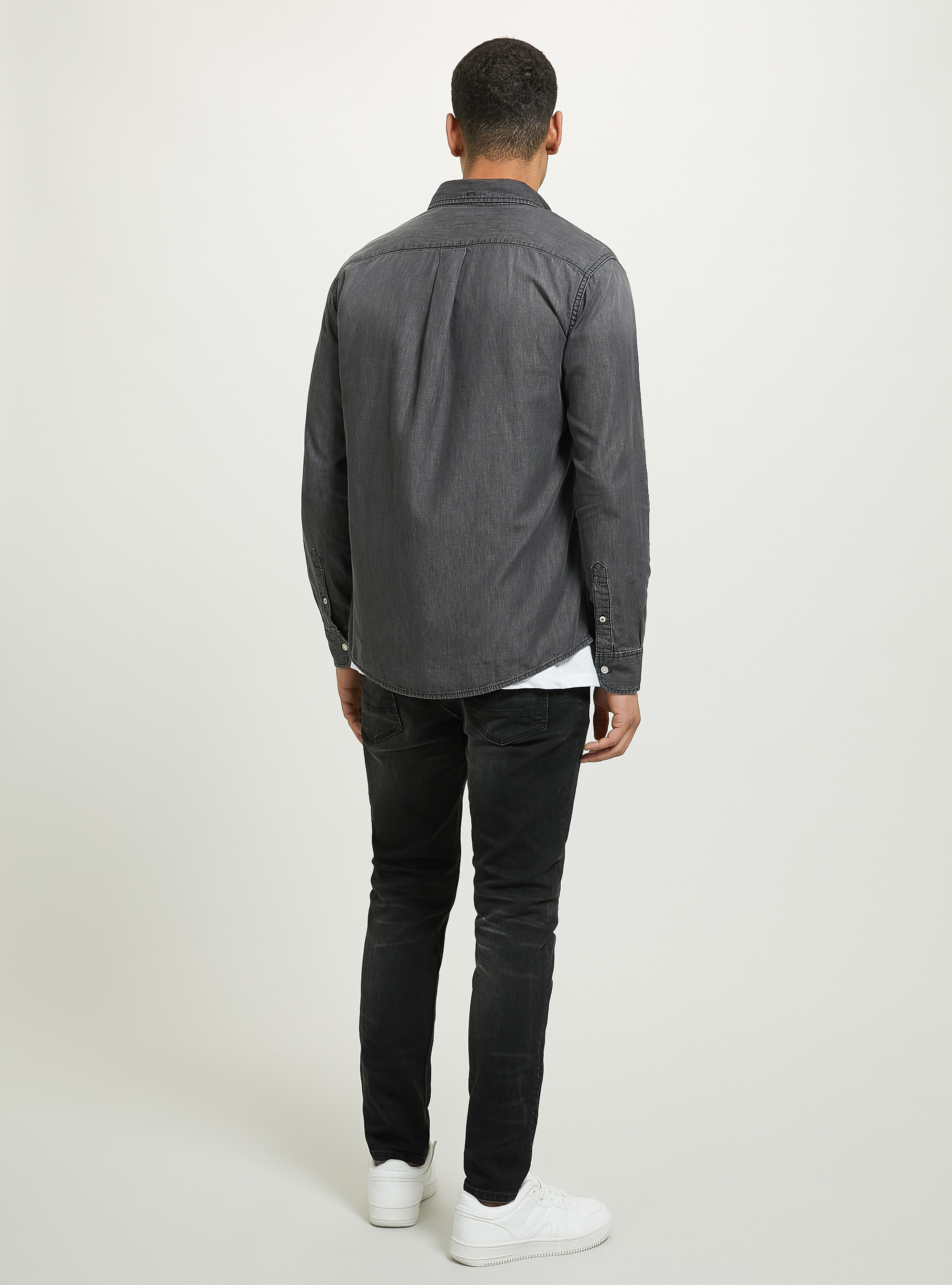 Denim-Hemd, D000 BLACK
