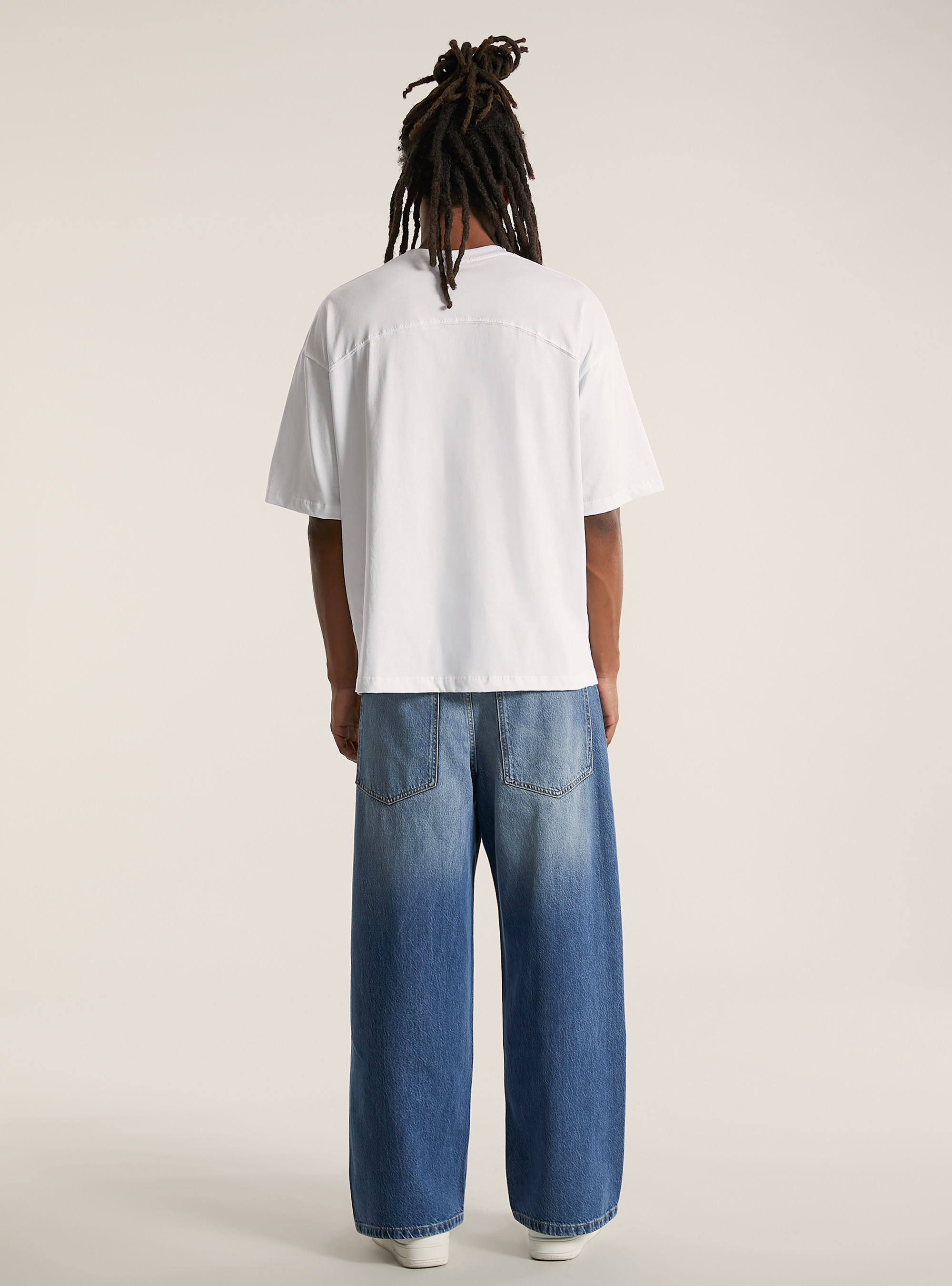 Camiseta boxy fit, WH3 WHITE