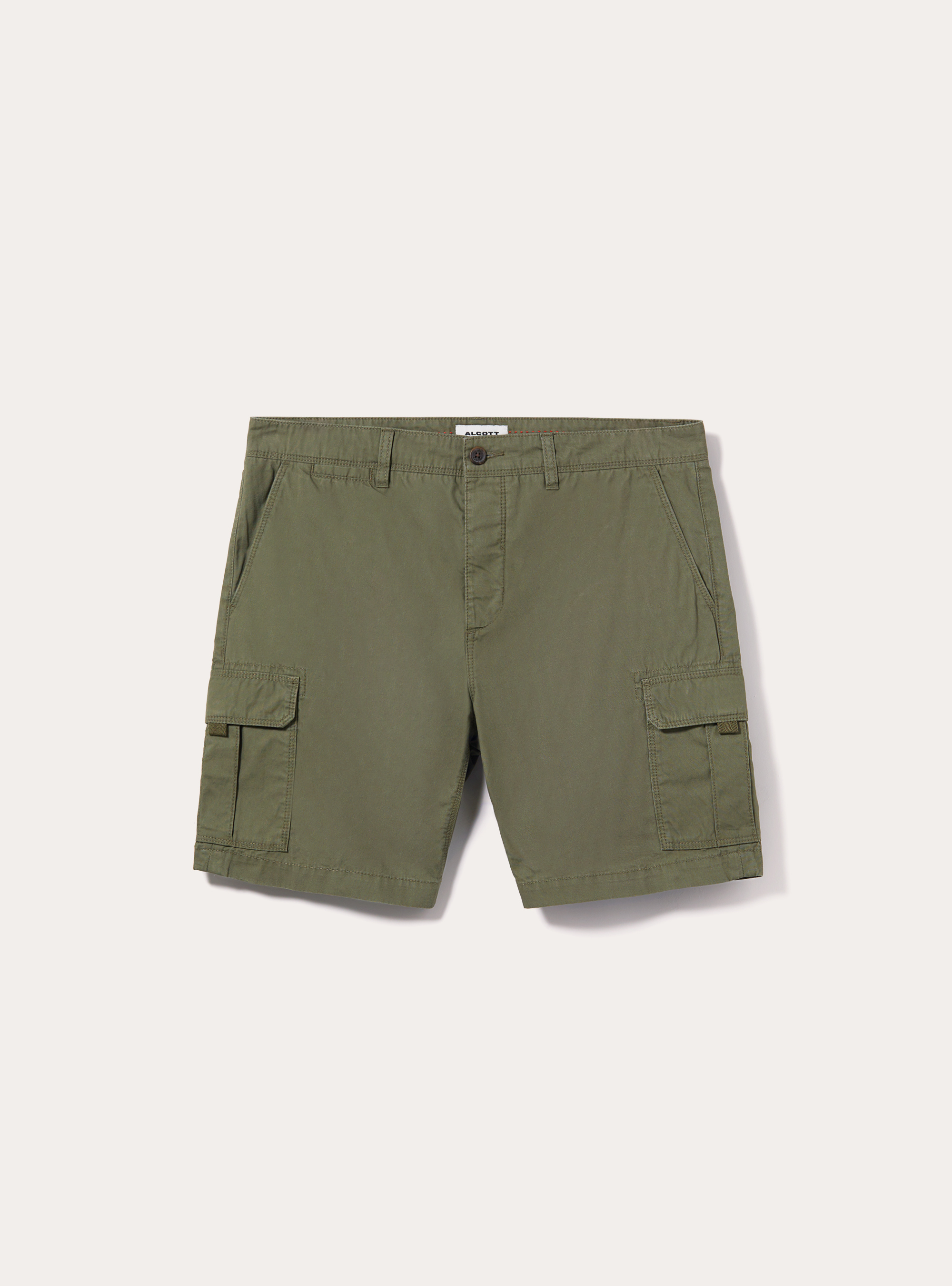 Cotton cargo bermuda shorts, KY2 KAKY MEDIUM