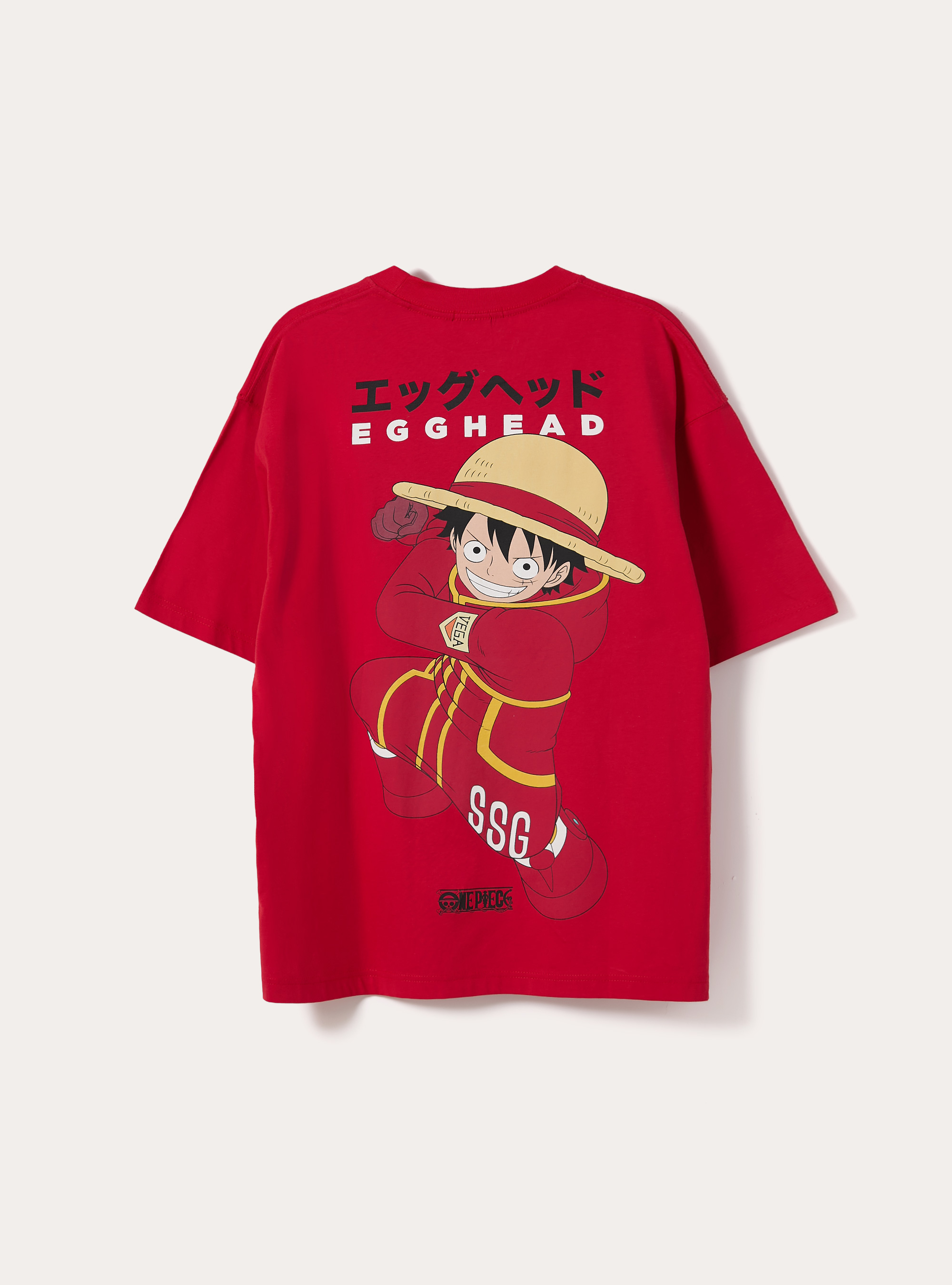 Camiseta de corte recto One Piece / Alcott, RD2 RED MEDIUM