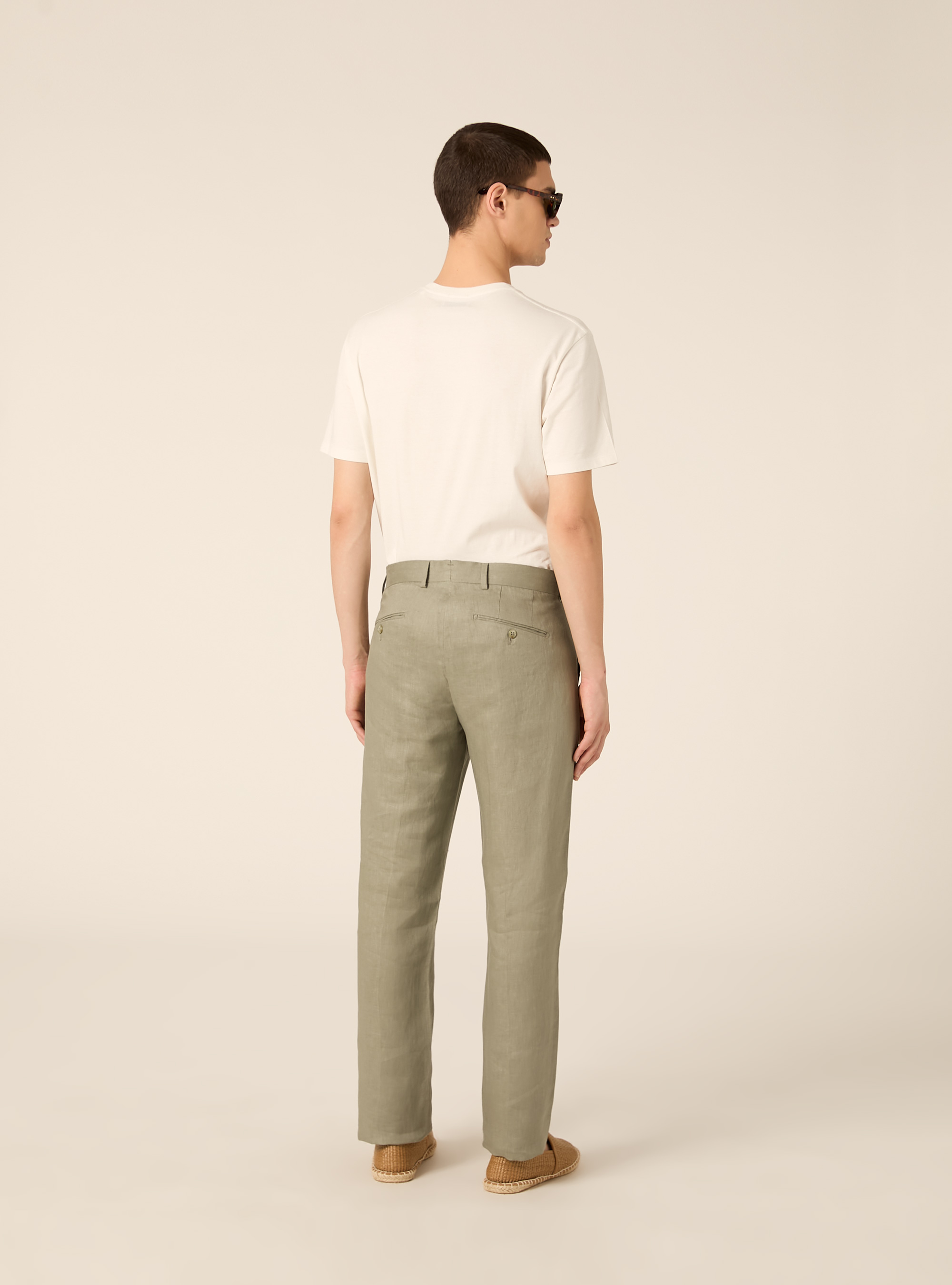 Pantaloni in puro lino, KAKY MEDIO