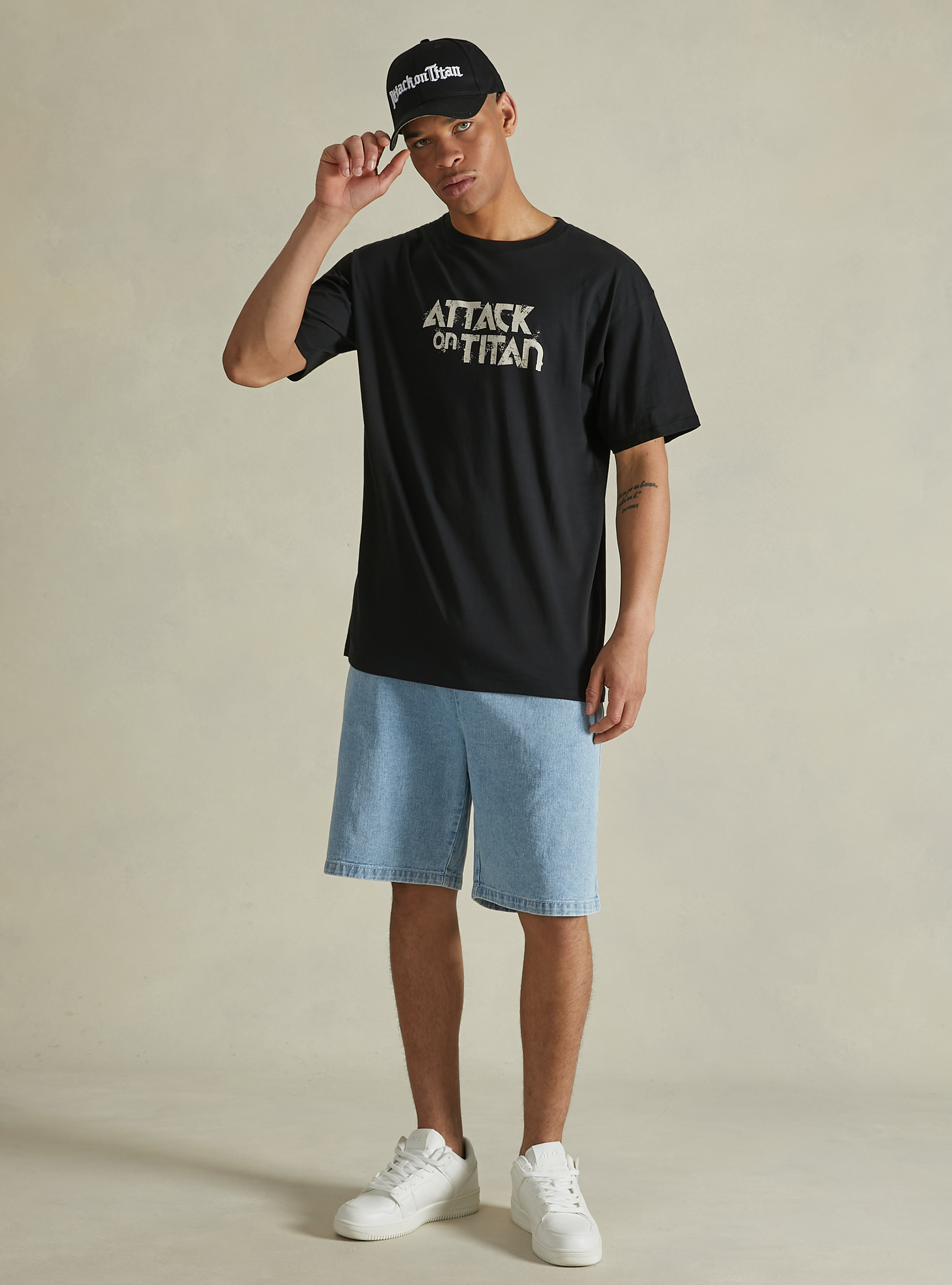 Attack on Titan / Alcott T-shirt, BK1 BLACK