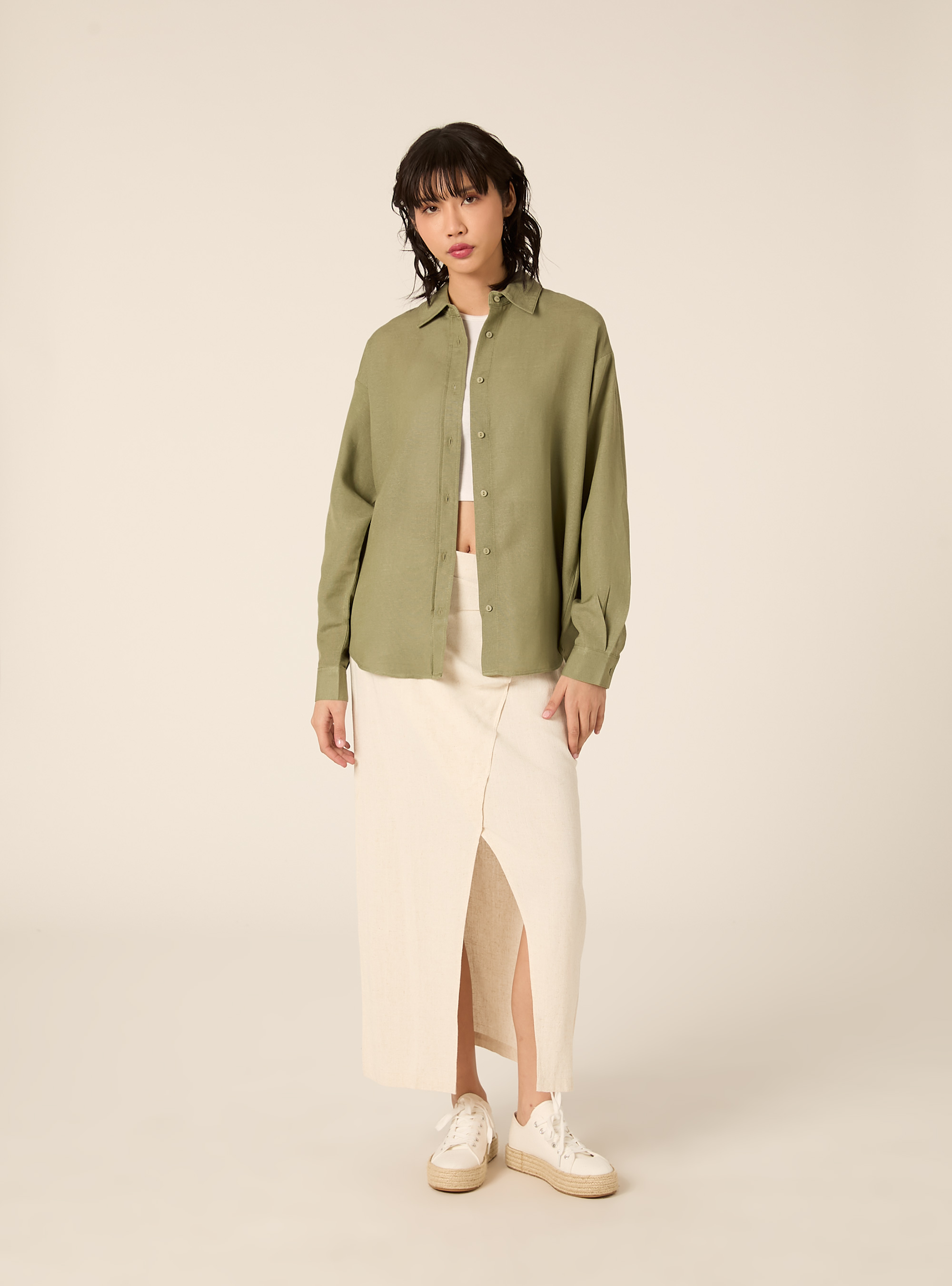 Camicia in misto lino, KAKY MEDIO