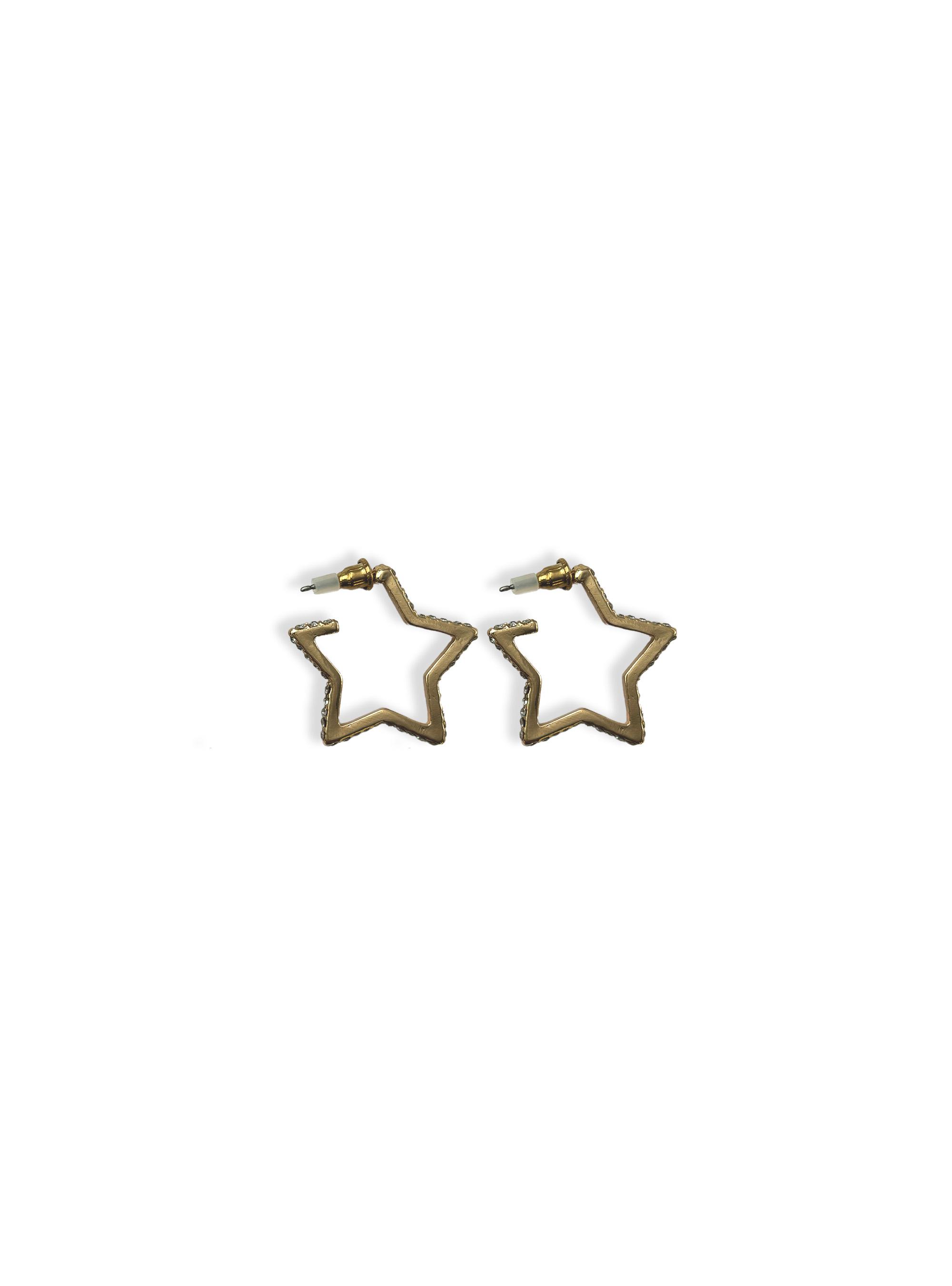Orecchini a stella, Crystal-White