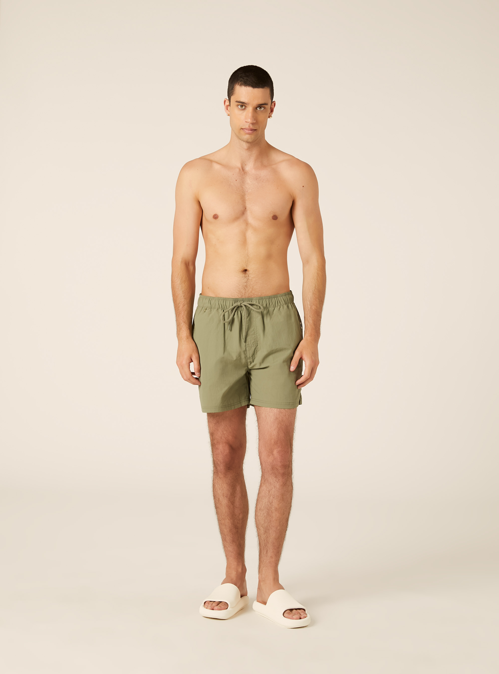 Short de Bain Bermuda &agrave; Cordon de Serrage, KY3 KAKY LIGHT