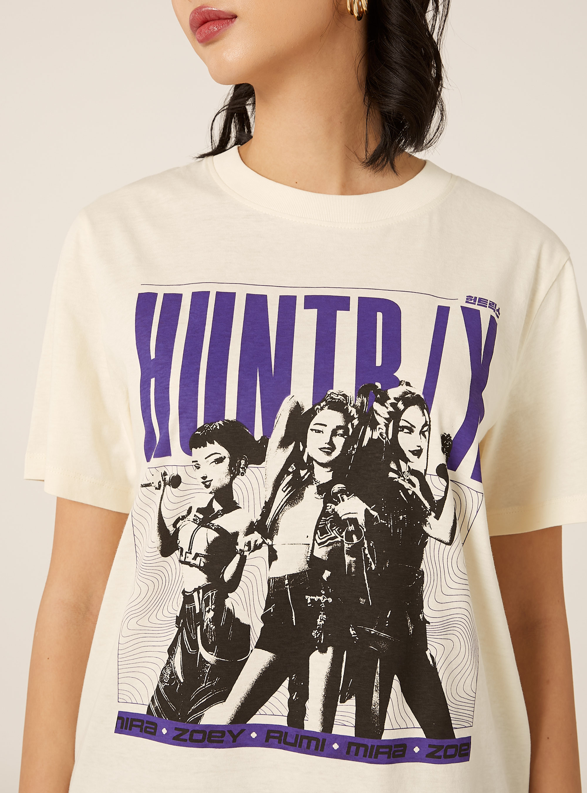 Camiseta KPop Demon Hunters / Alcott, CR3 CREAM LIGHT