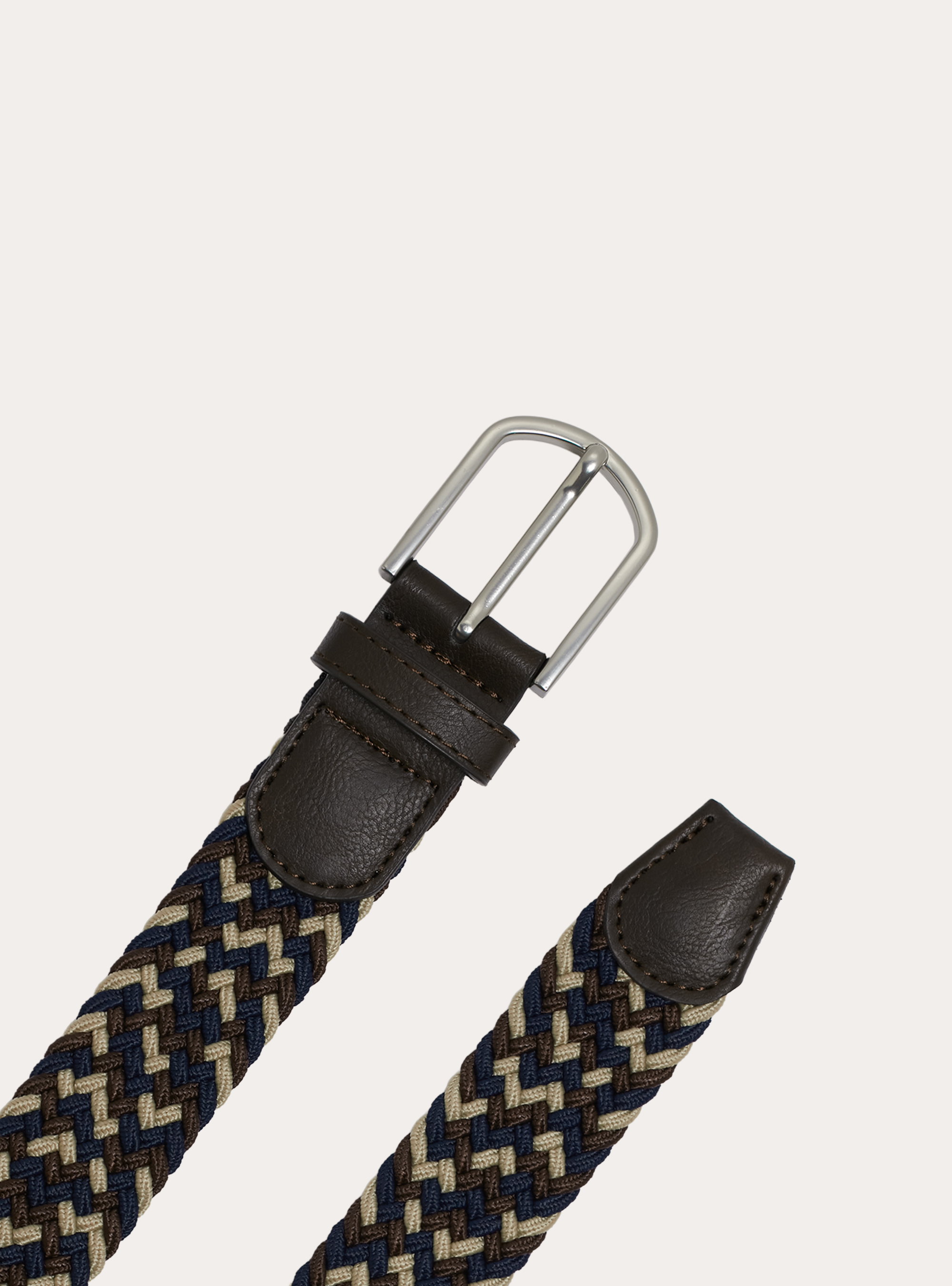 Stretch braided belt, MULTICOLOR
