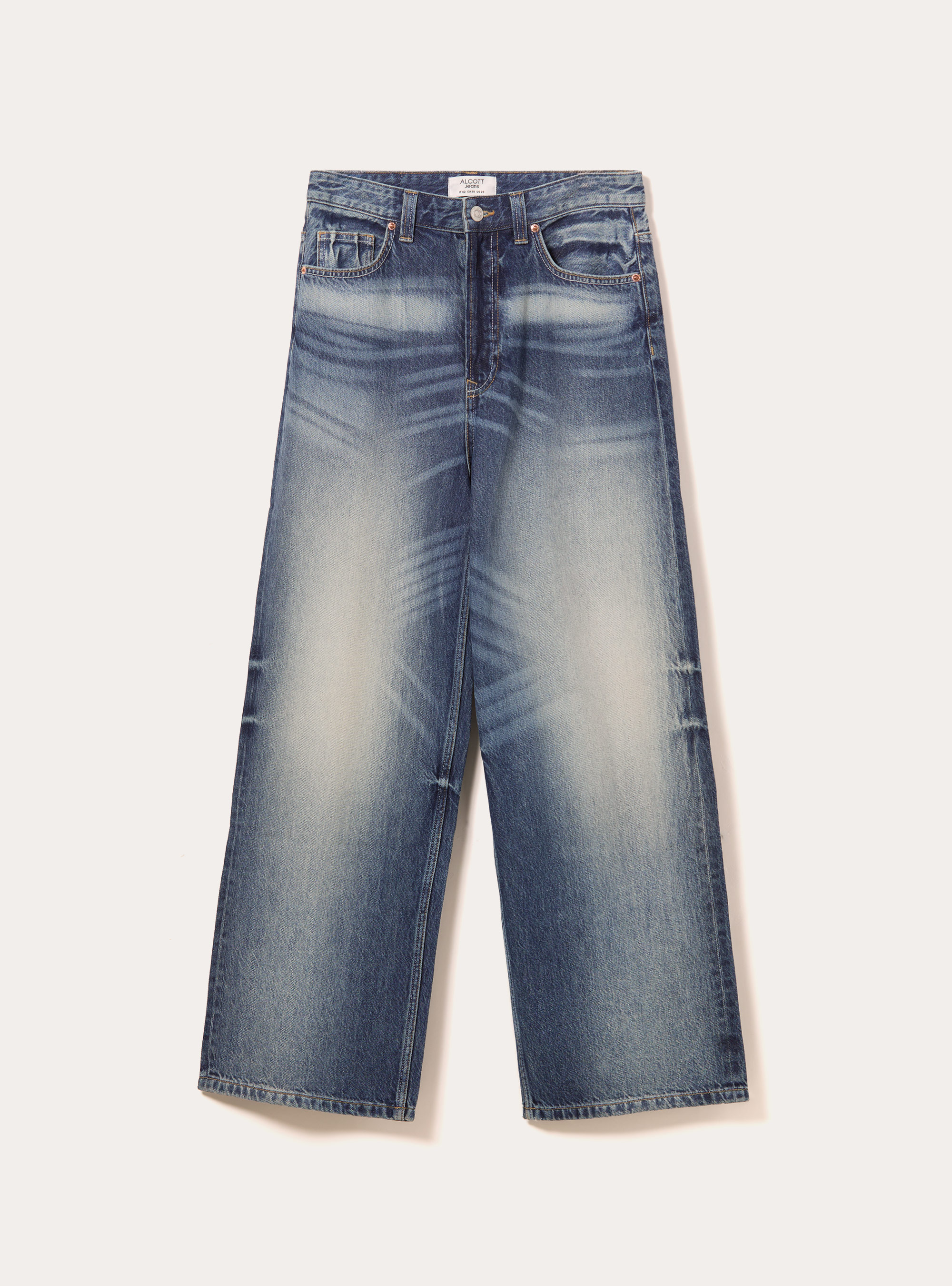 Jean super baggy, D004 MEDIUM LIGHT BLUE