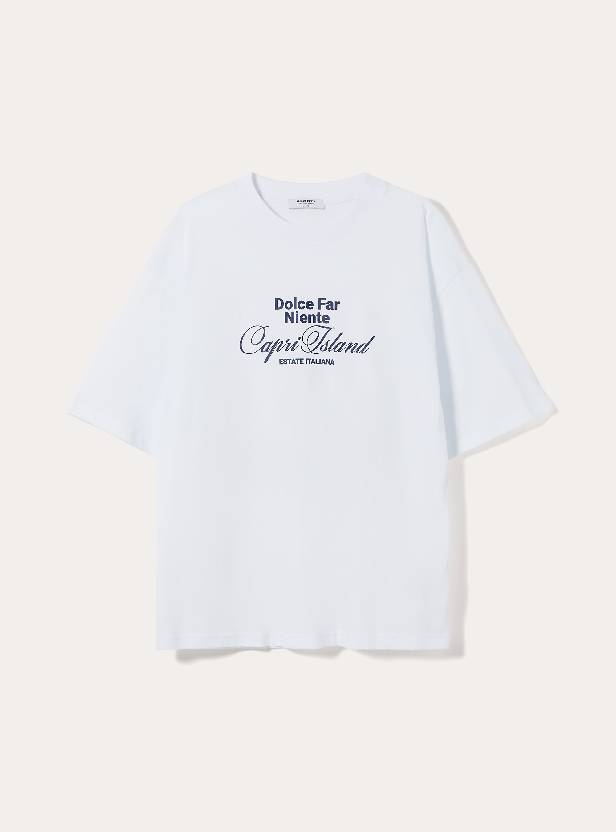 Boxy Fit T-Shirt Capri Amore Mio, WH3 WHITE