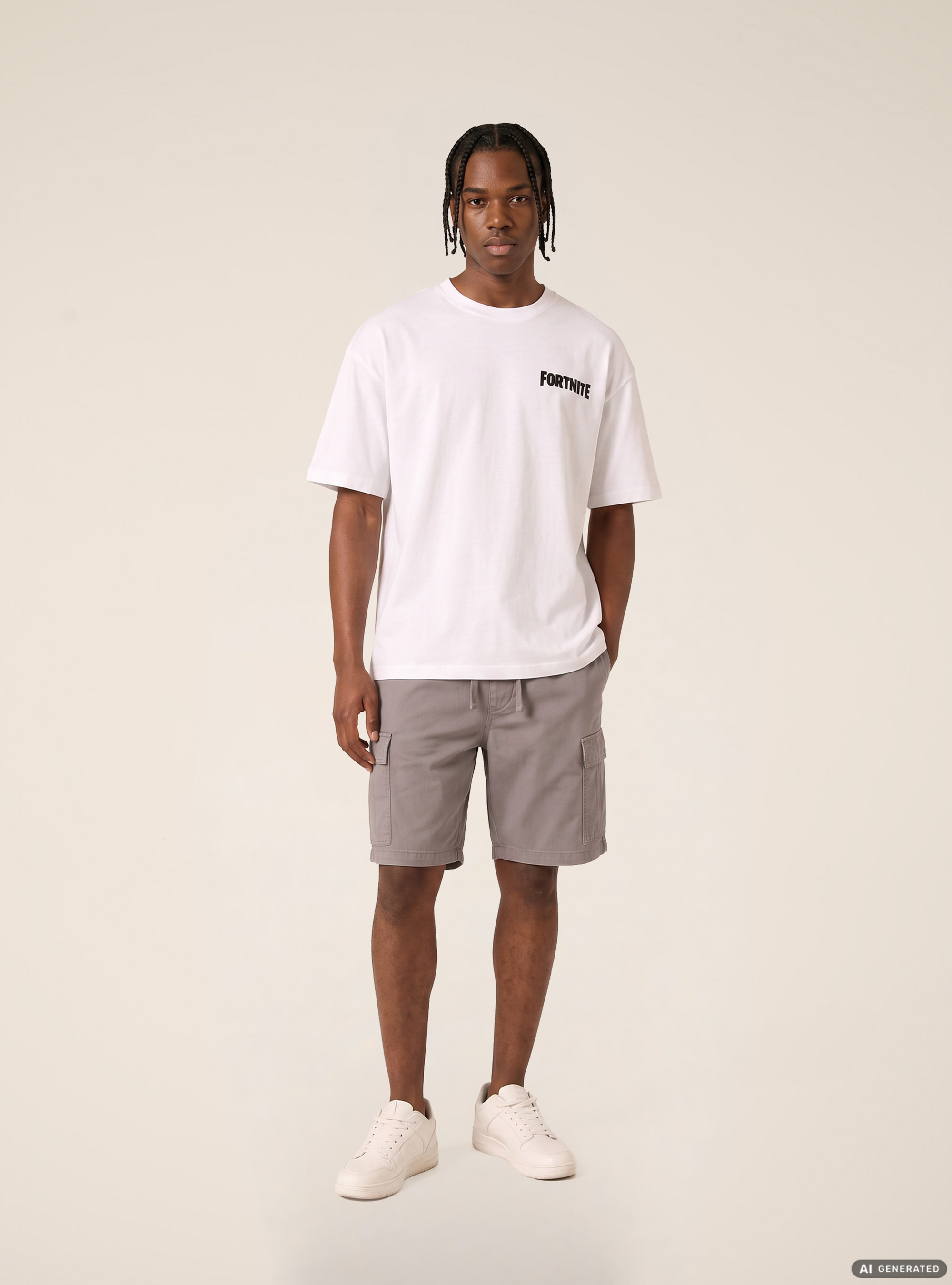 Maglietta Fortnite / Alcott, WH3 WHITE